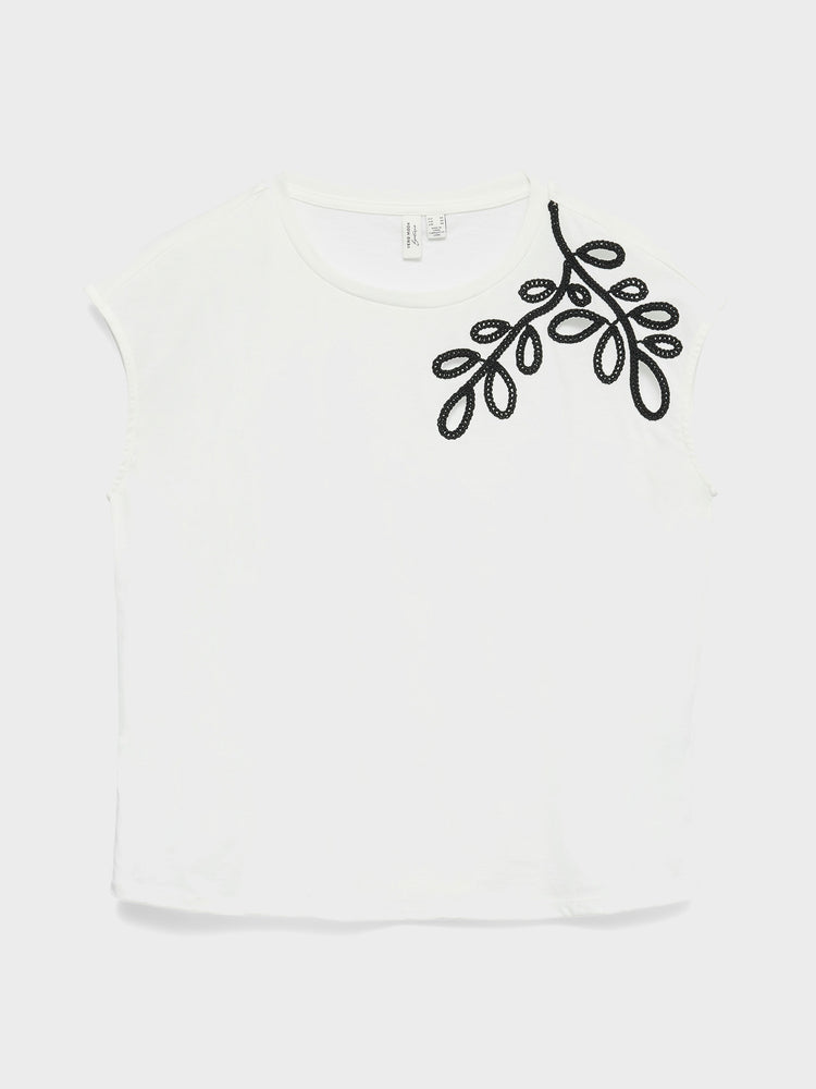 Γυναικεία μπλούζα EMBORIDERY VMKIMBER S/L O-NECK TOP 10345854 | 10345854