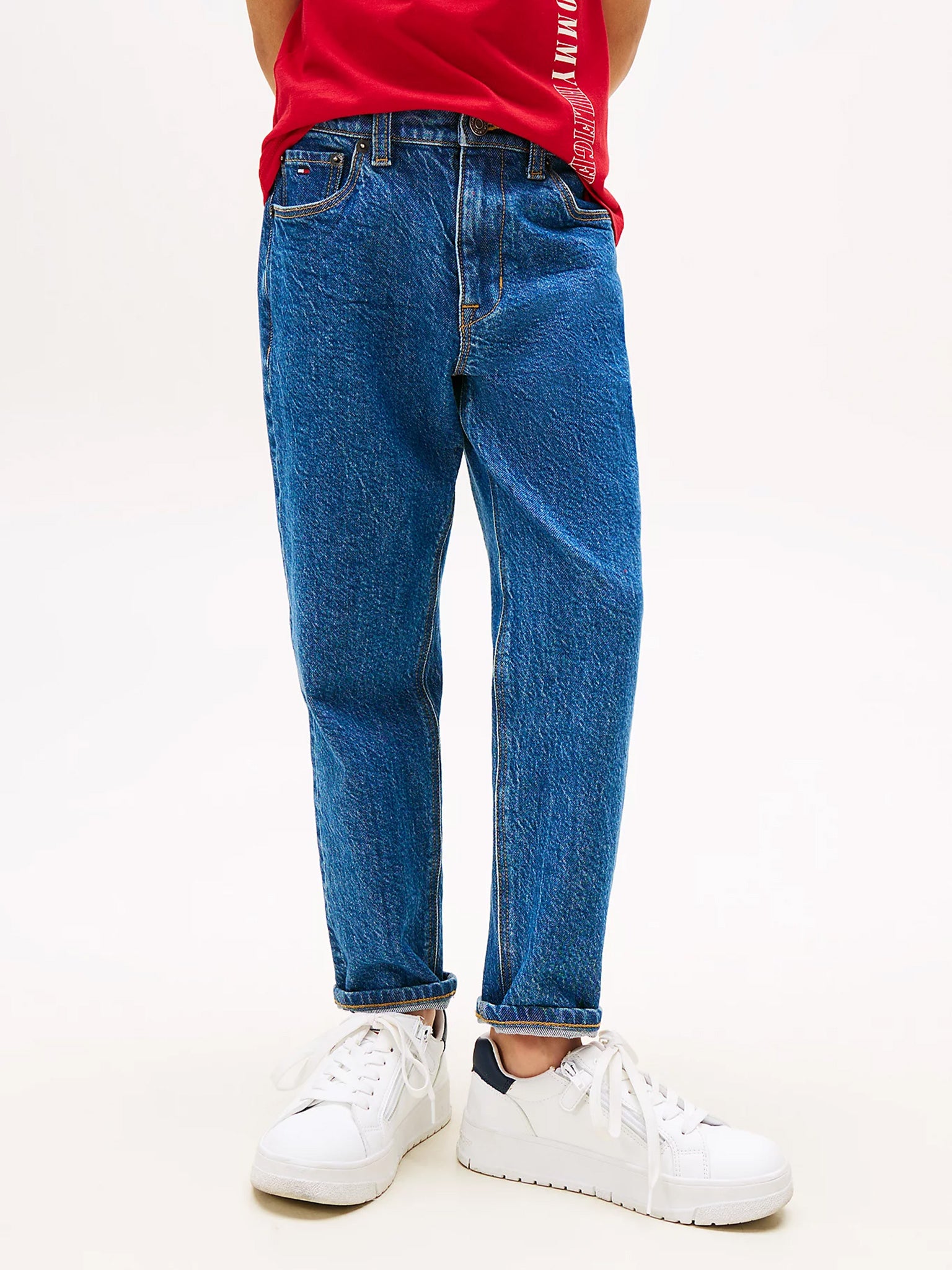Παιδικό παντελόνι τζιν ARCHIVE DARK BLUE DENIM KB0KB097071A7 | KB0KB097071A7