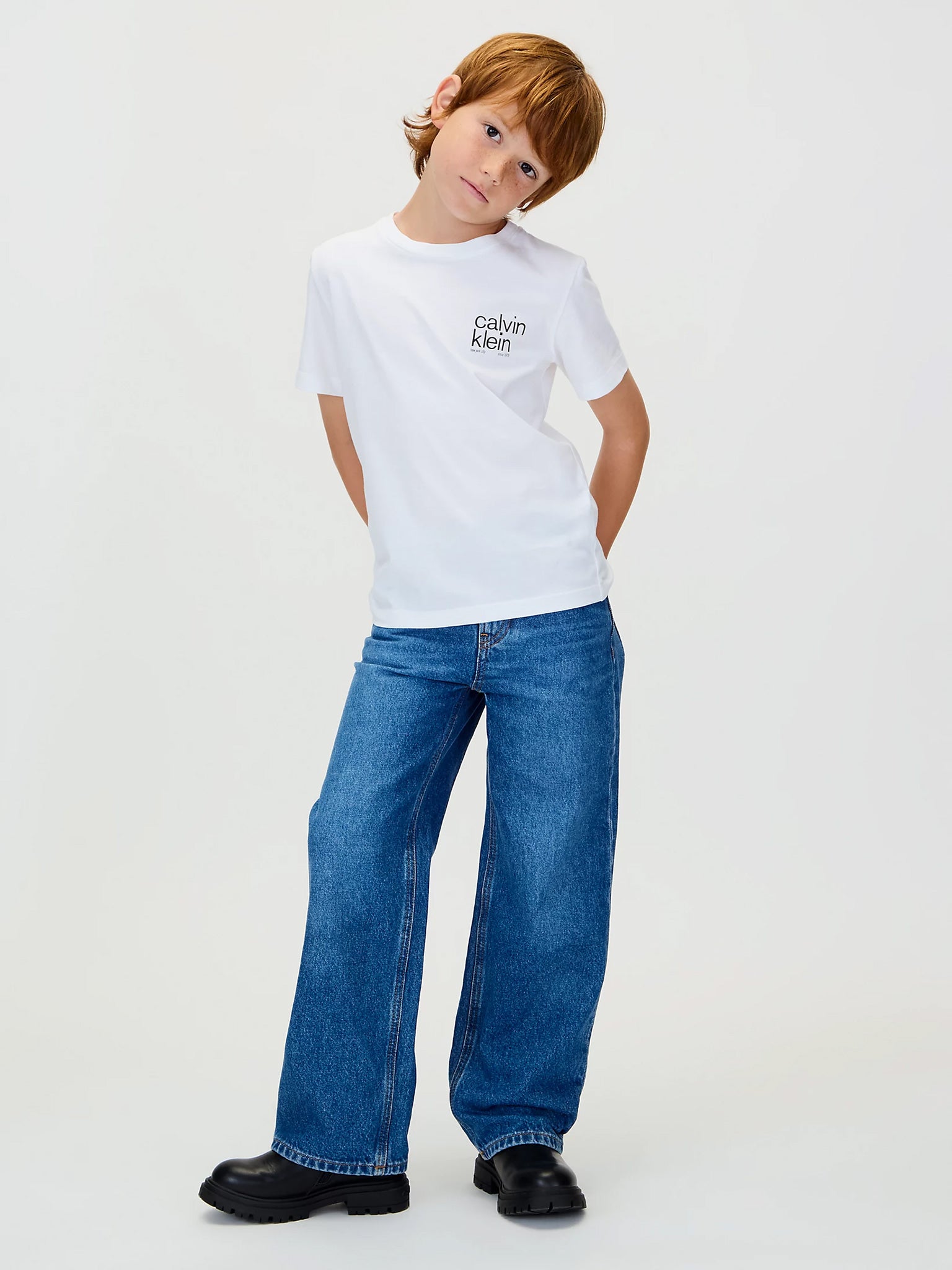 Παιδική μπλούζα REG. CK SMALL GRAPHIC SS T-SHIRT IB0IB02579YAF | IB0IB02579YAF