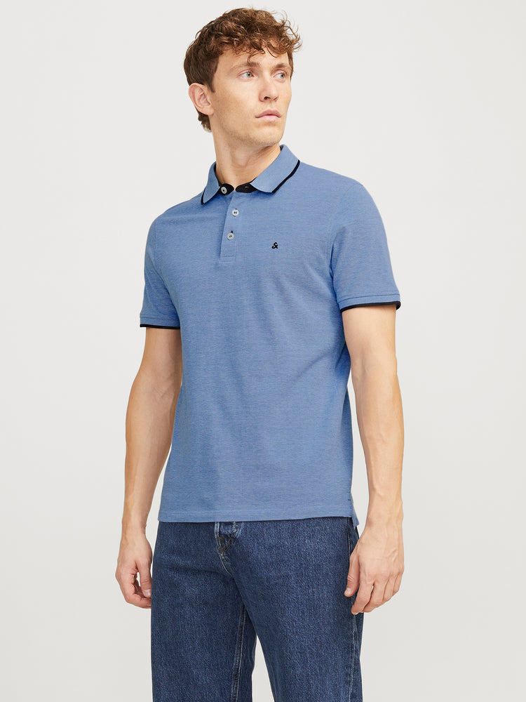 Ανδρικό polo μελανζέ JJEPAULOS POLO SS NOOS 12136668 | 12136668