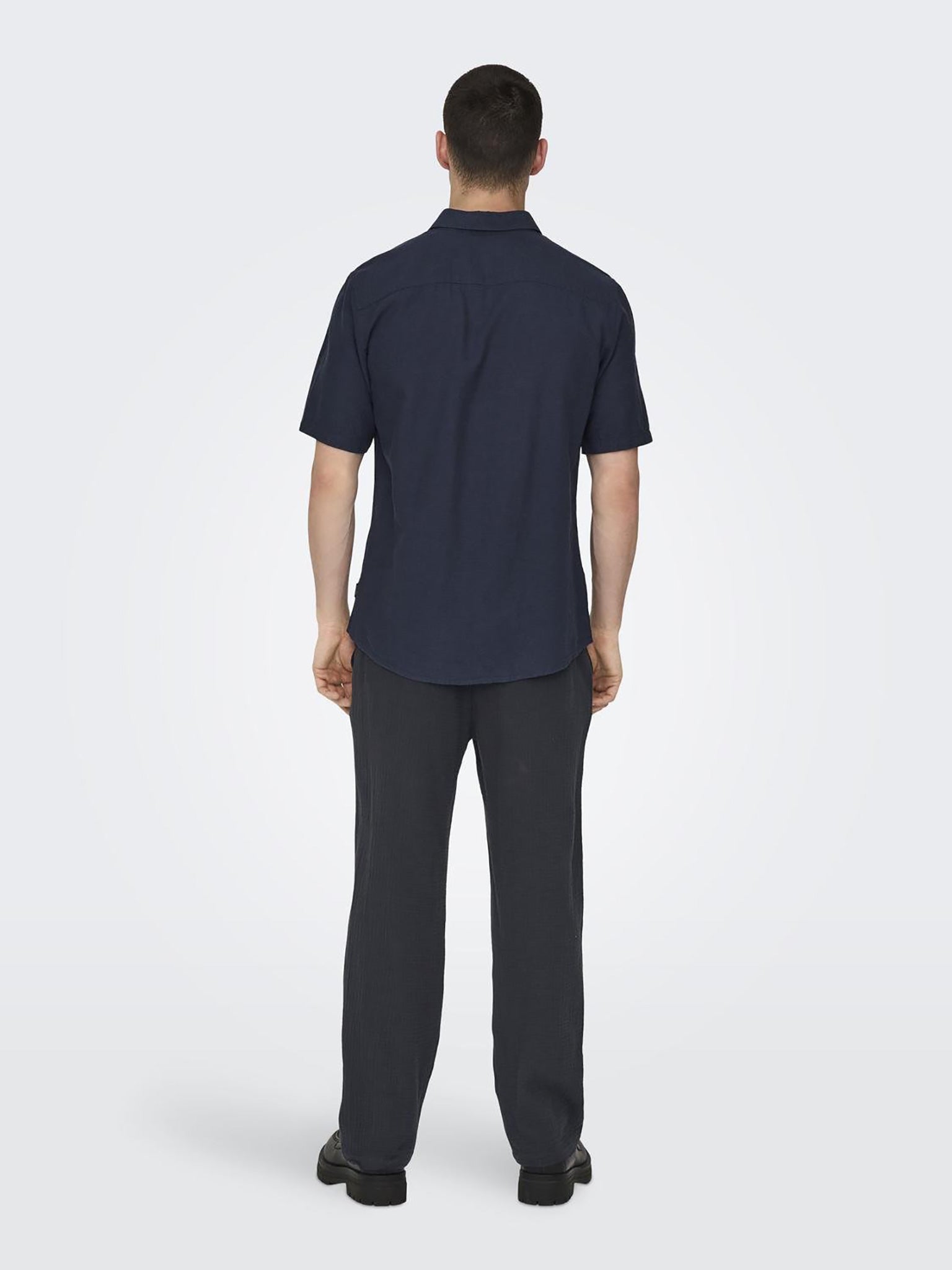 Ανδρικό πουκάμισο ONSCAIDEN LIFE SS SOLID LINEN SHIRT NOOS 22009885 | 22009885