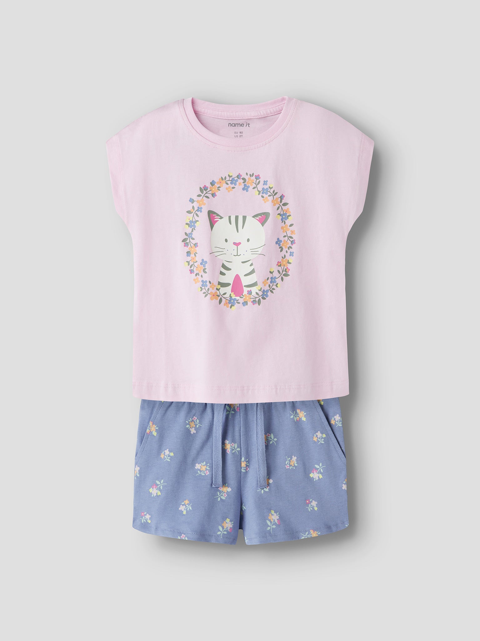 Παιδικό σετ Flower Cat NMFVIGEA CAPSL TOP SET 13228173 | 13228173