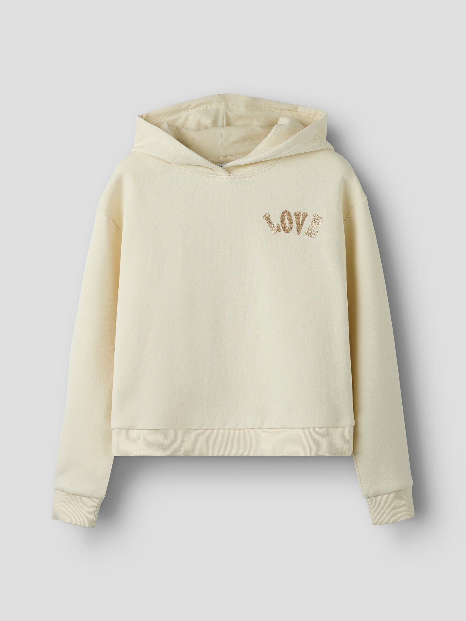 Εφηβική μπλούζα φούτερ NKFKALI LS SH BOXY SWE WH BRU PS NOOS 13256908 | 13256908