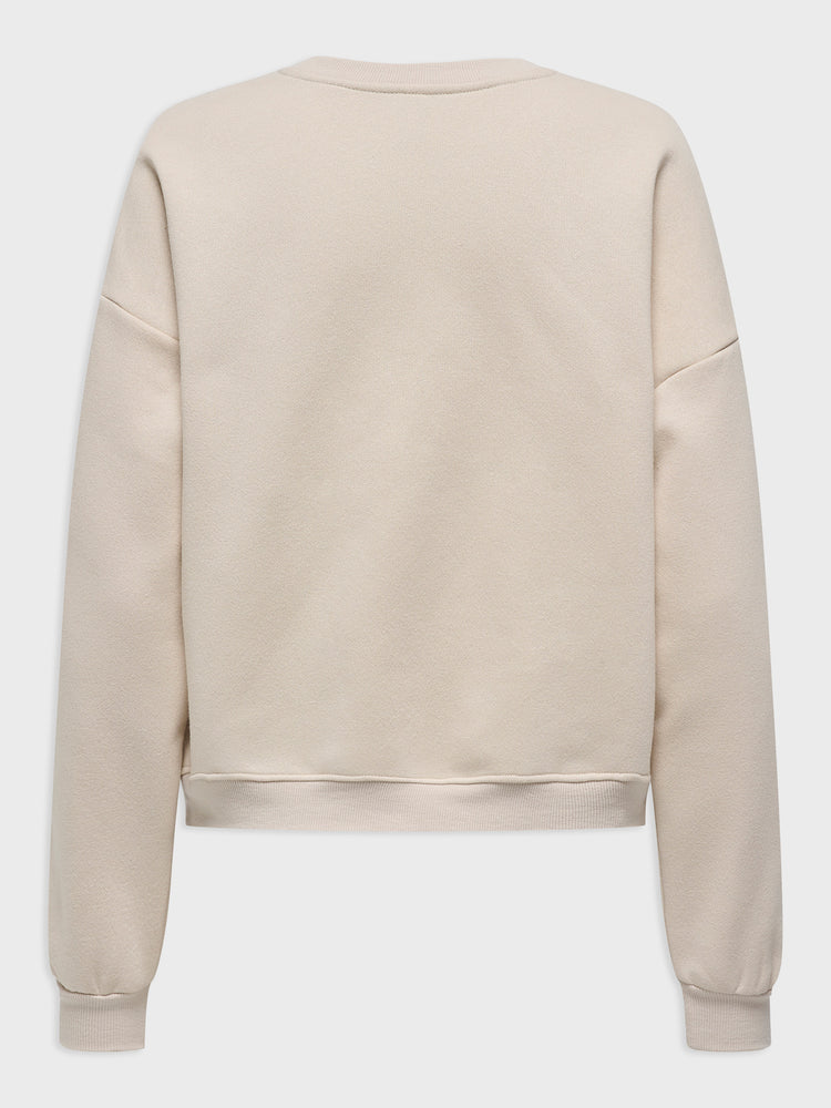 Γυναικεία μπλούζα φούτερ ONLELISANNA O-NECK BOX SWT 15363821 | 15363821