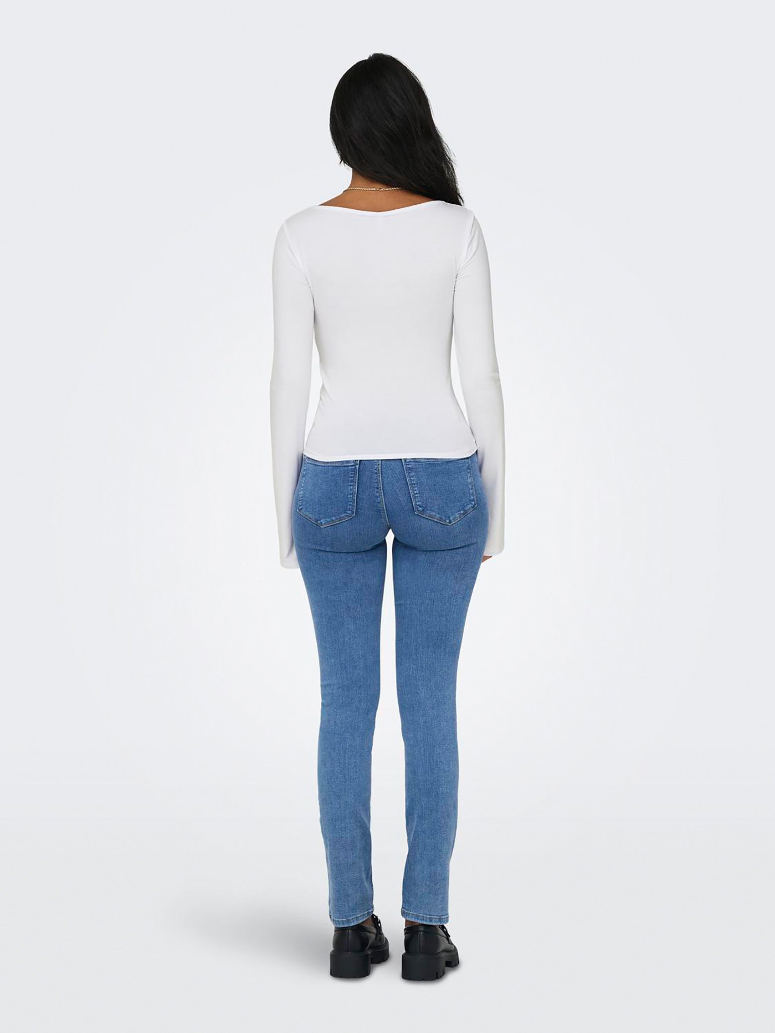 Γυναικεία μπλούζα μακό ONLFELINA L/S BOATNECK SLIT TOP CS JRS 15336321 | 15336321