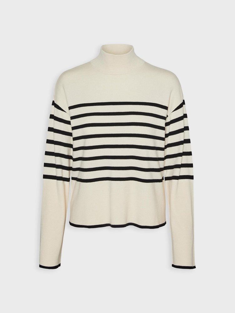 Γυναικεία μπλούζα πλεκτή VMNEWHAPPINESS LS HIGHNK PULLOVER 10296188 | 10296188