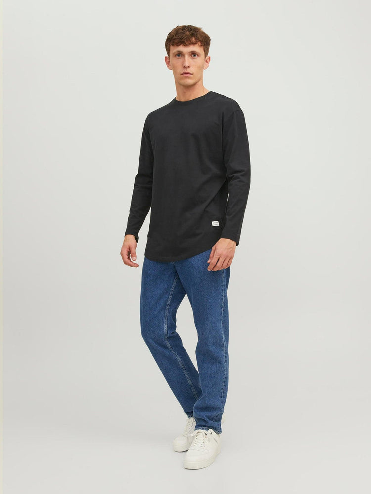 Ανδρική μπλούζα μακό JJENOA TEE O-NECK LS NOOS 12190128 | 12190128