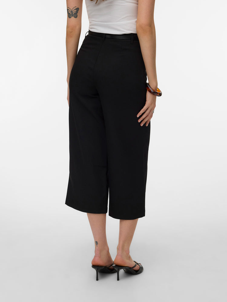 Γυναικεία ζιπ κιλότ VMELMA HW WIDE CULOTTE BELT PANT NOOS 10339926 | 10339926