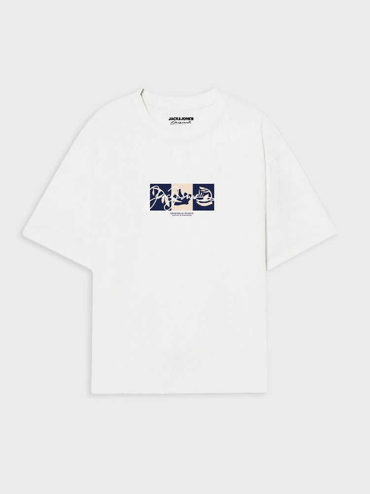 Ανδρικό t-shirt JORCANGGU FRONT TEE SS CREW NECK 12281808 | 12281808