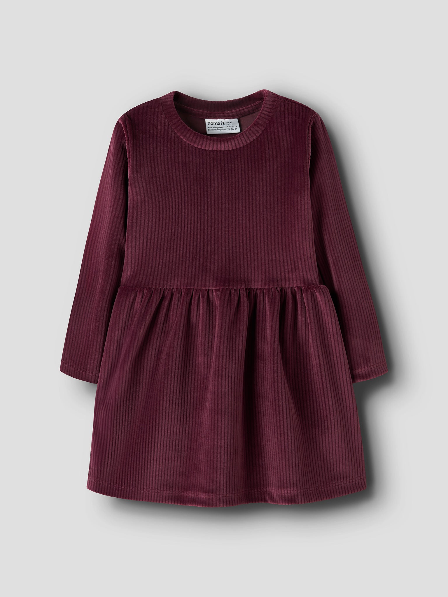 Παιδικό φόρεμα κοτλέ NMFVELOA LS VELVET DRESS 13235116 | 13235116