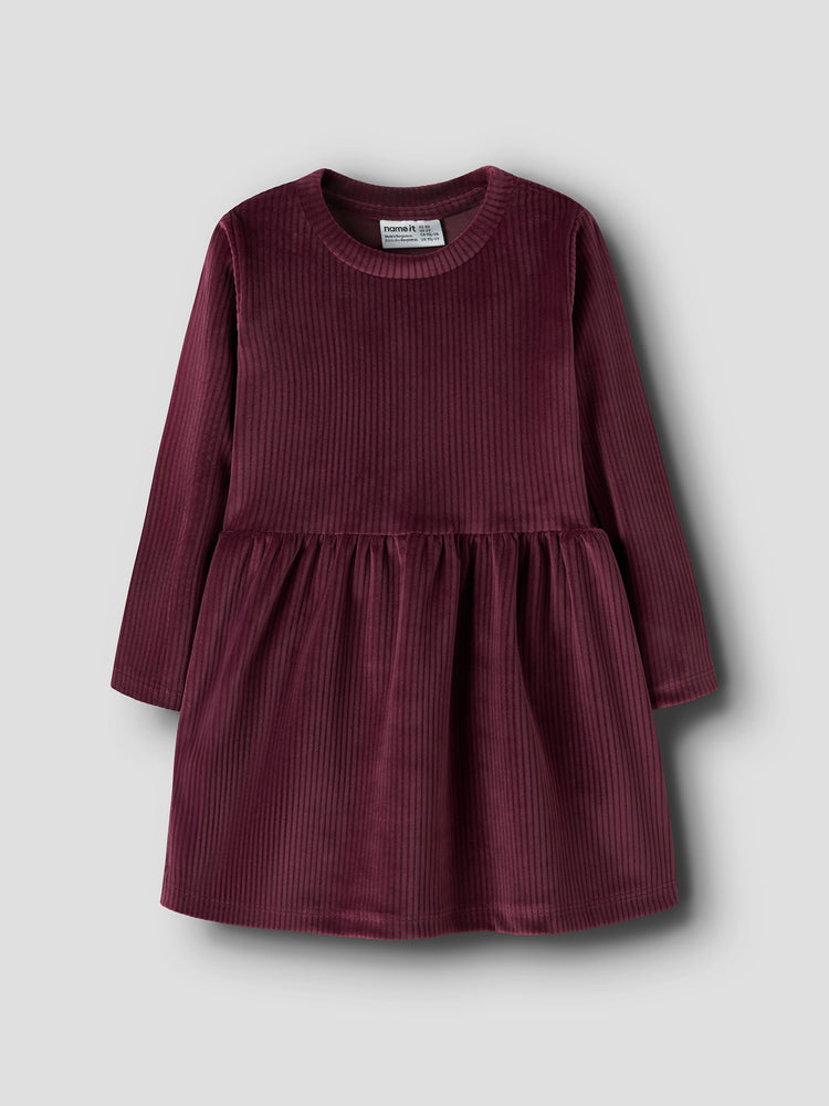 Παιδικό φόρεμα κοτλέ NMFVELOA LS VELVET DRESS 13235116 | 13235116