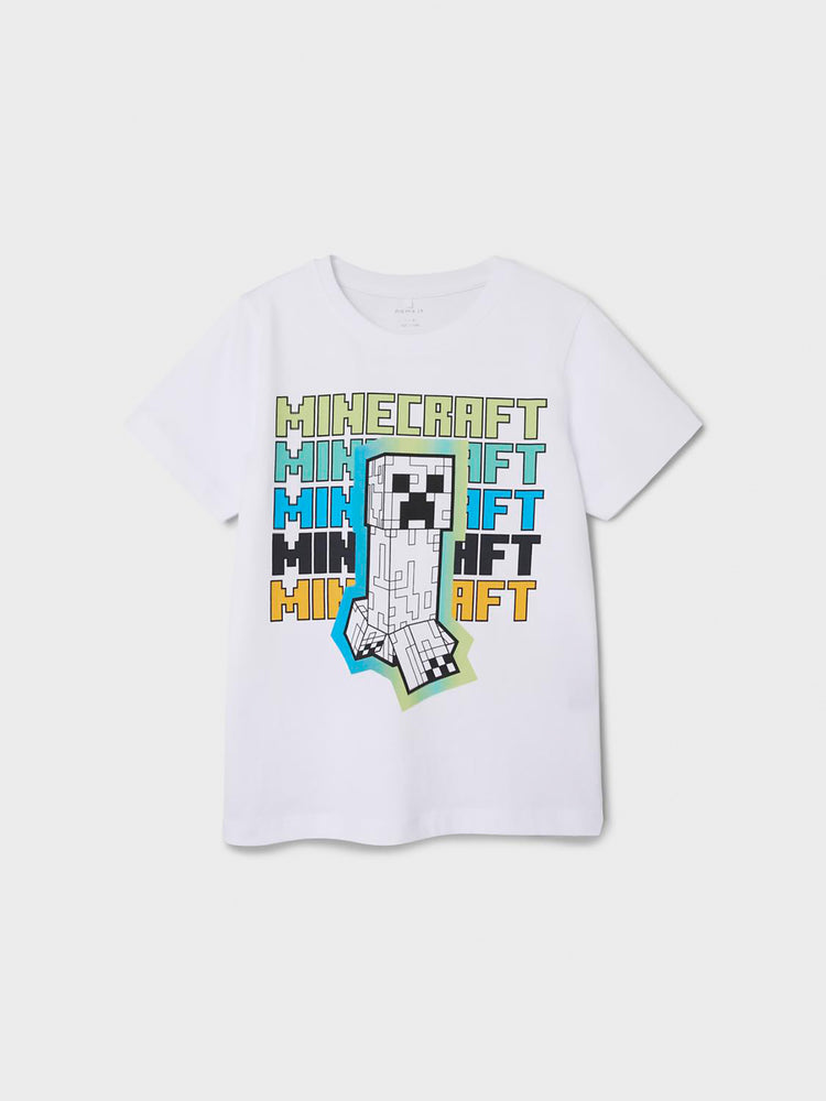 Εφηβική μπλούζα με τύπωμα NKMJIN MINECRAFT SS TOP BOX NOOS BFU 13232367 | 13232367