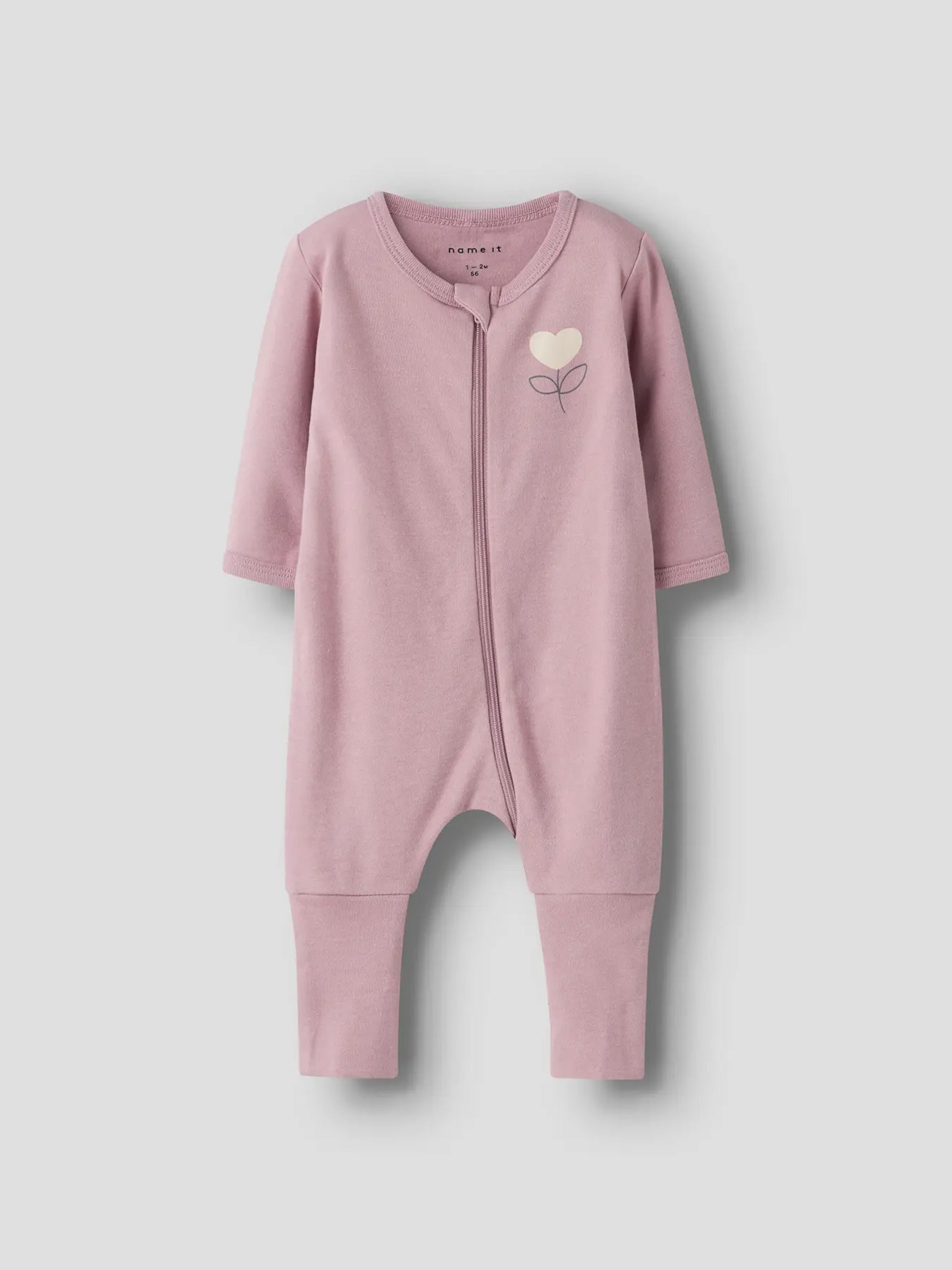 Βρεφικά φορμάκια σετ 2 τεμ NBFNIGHTSUIT 2P ZIP FF HEART NOOS 13248514 | 13248514