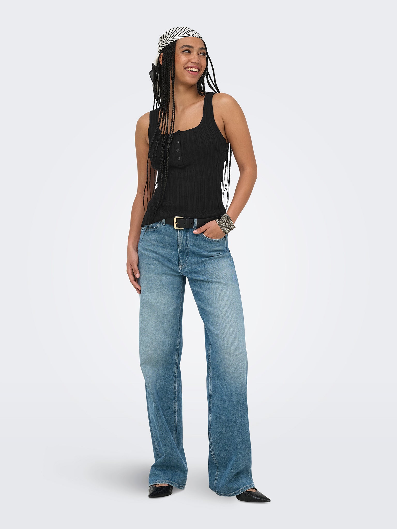 Γυναικείο top πλεκτό ONLBREE SL SQUARE NECK TANK TOP 15373256 | 15373256