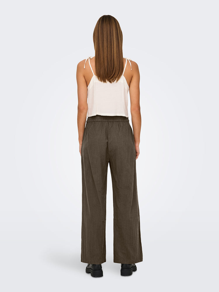 Γυναικείο παντελόνι chocolate martini ONLTIZANA COTTON LOOSE PANTS WVN NOOS 15319090 | 15319090