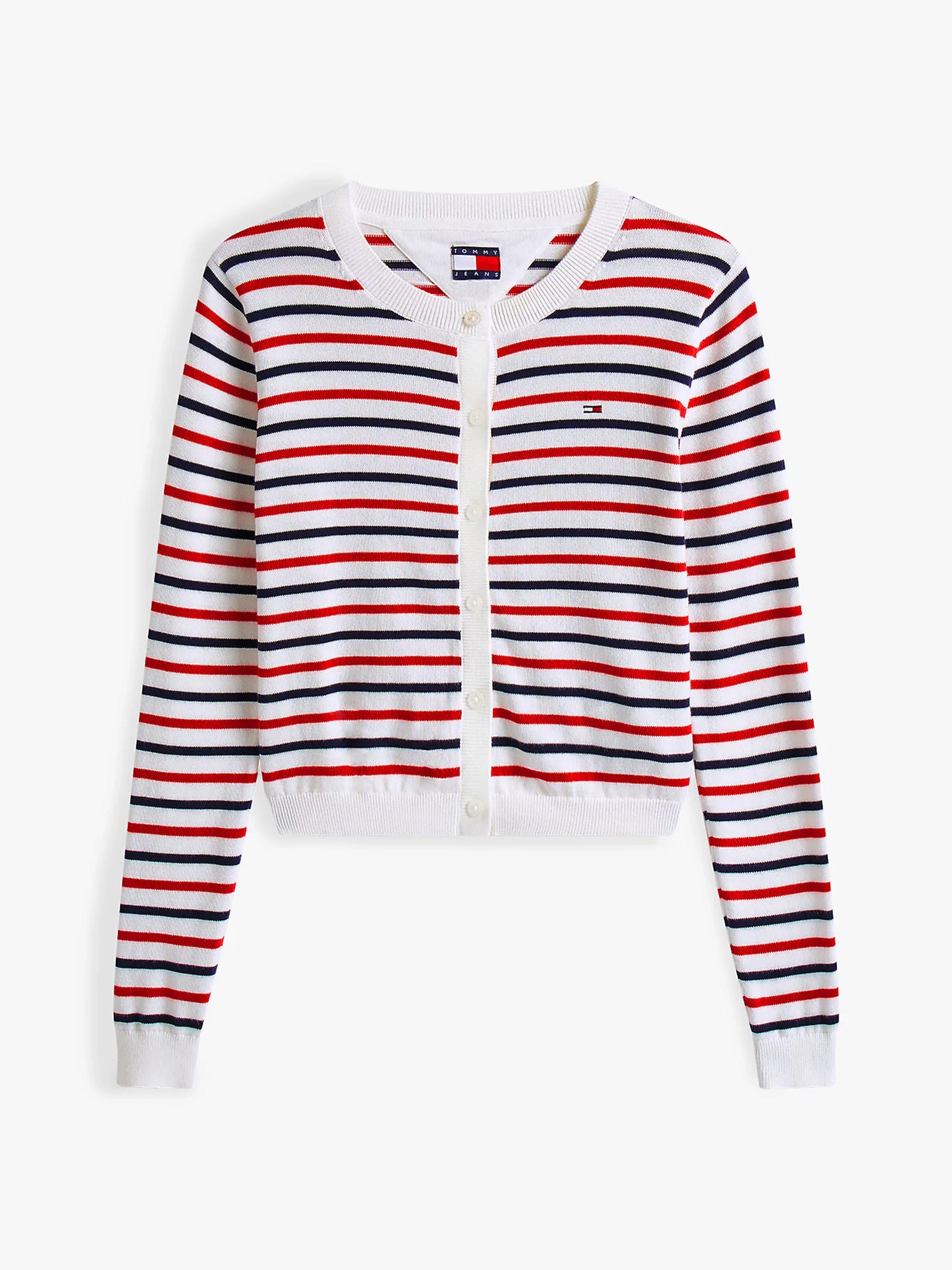 Γυναικεία ζακέτα ψιλή πλέξη TJW ESSENTIAL CREW NECK CARDIGAN DW0DW209760FG | DW0DW209760FG