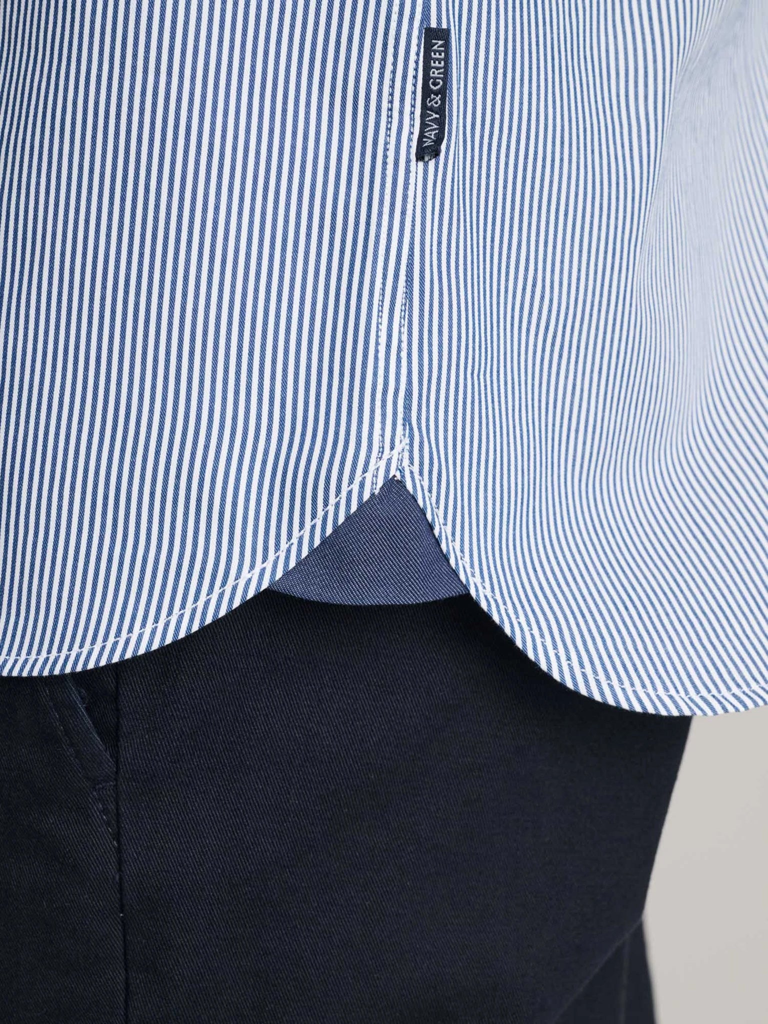 Ανδρικό πουκάμισο white/deep blue 24NG.BX128/1B.4/R | 24NG.BX128/1B.4/R