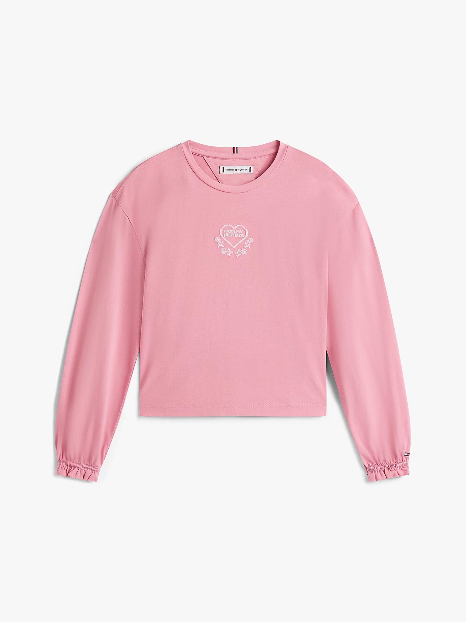 Παιδική μπλούζα μακό EMBROIDERED HEART TEE L/S KG0KG08811THC | KG0KG08811THC