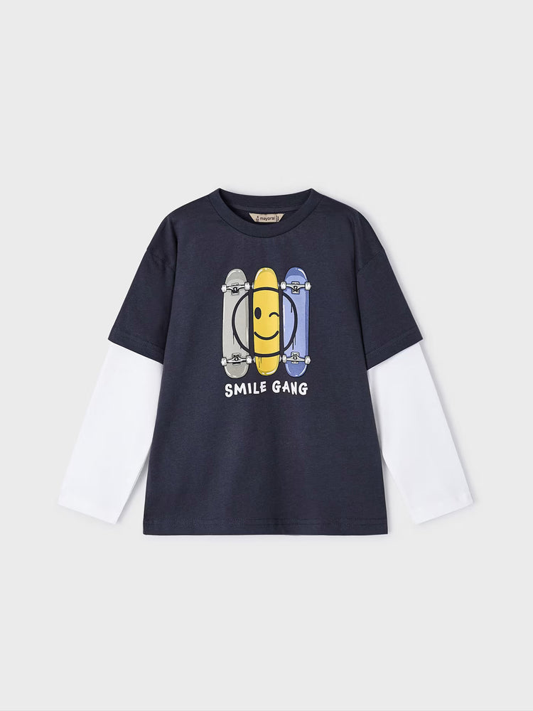 Παιδική μπλούζα διπλό μανίκι Better Cotton 24-03028-053 | 24-03028-053