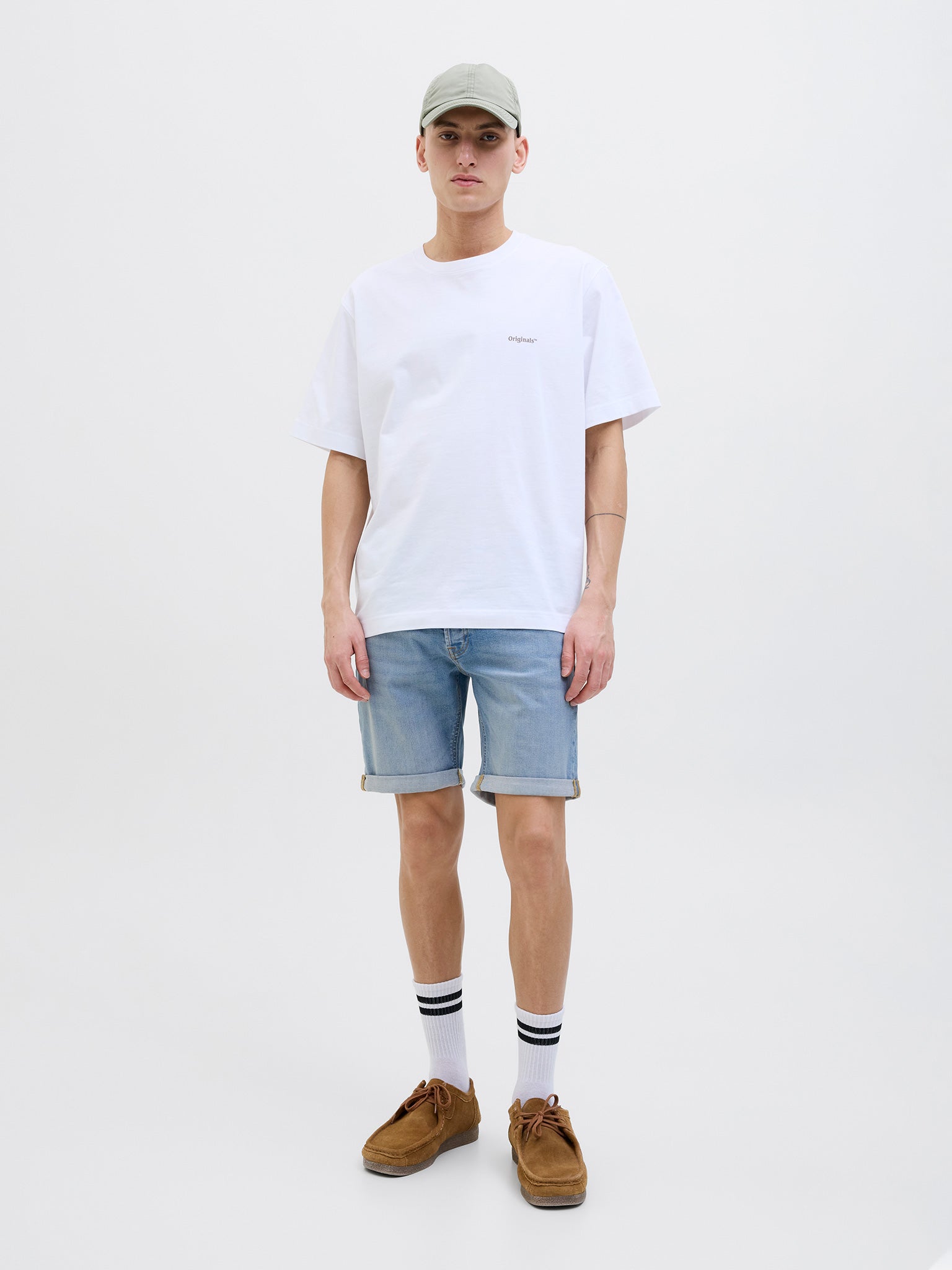 Ανδρική βερμούδα τζιν JJIRICK JJBASIC SHORTS AT 12269496 | 12269496