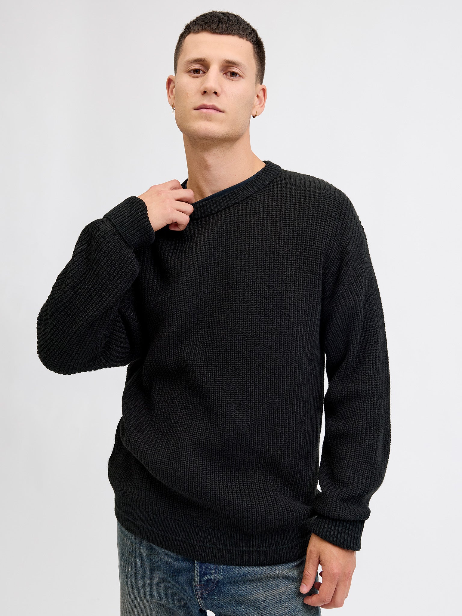 Ανδρική μπλούζα πλεκτή JJKAITO KNIT CREW NECK BF 12278922 | 12278922