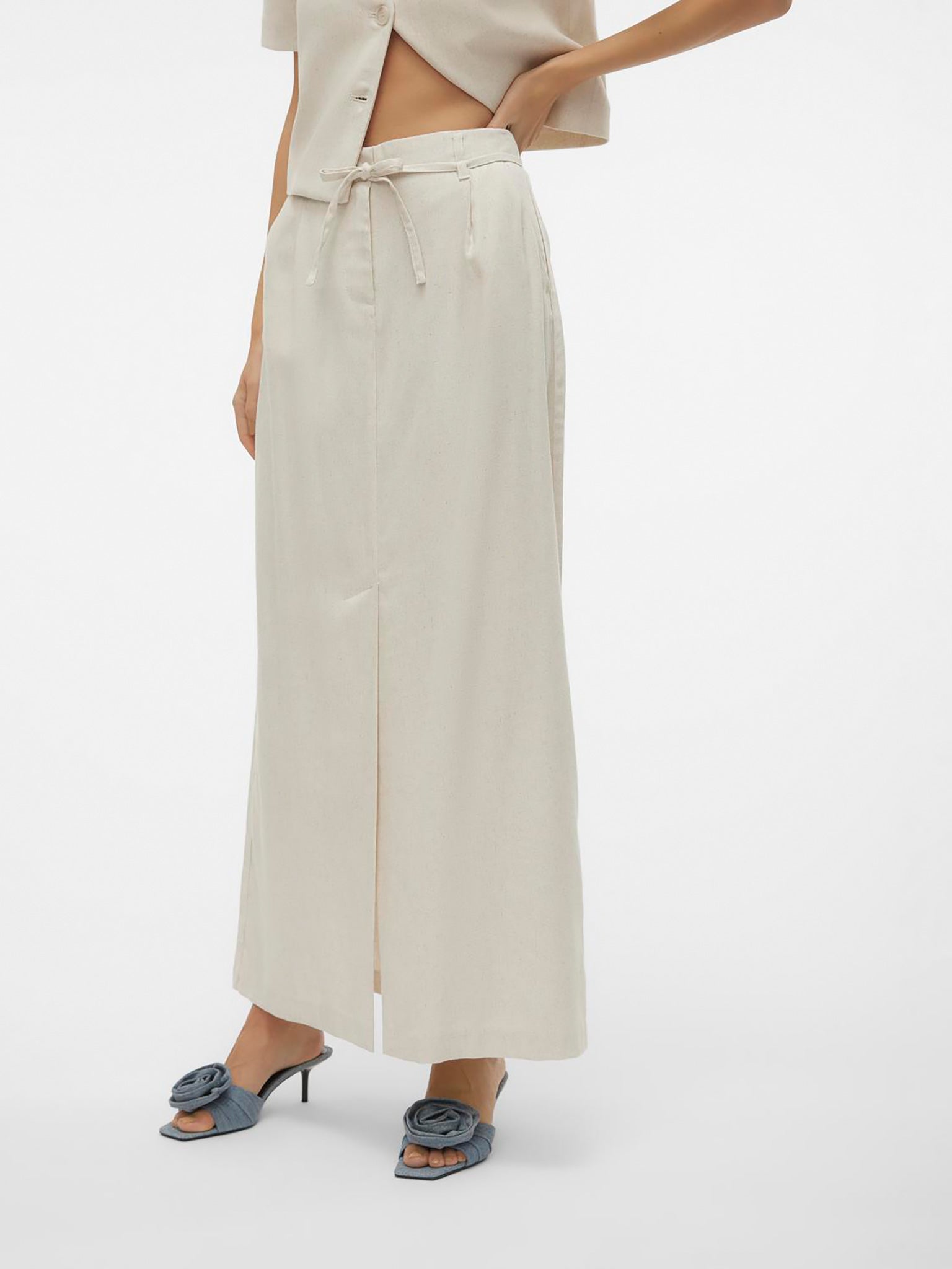 Γυναικεία φούστα VMFLORENCE HW LONG LINEN SKIRT 10306699 | 10306699