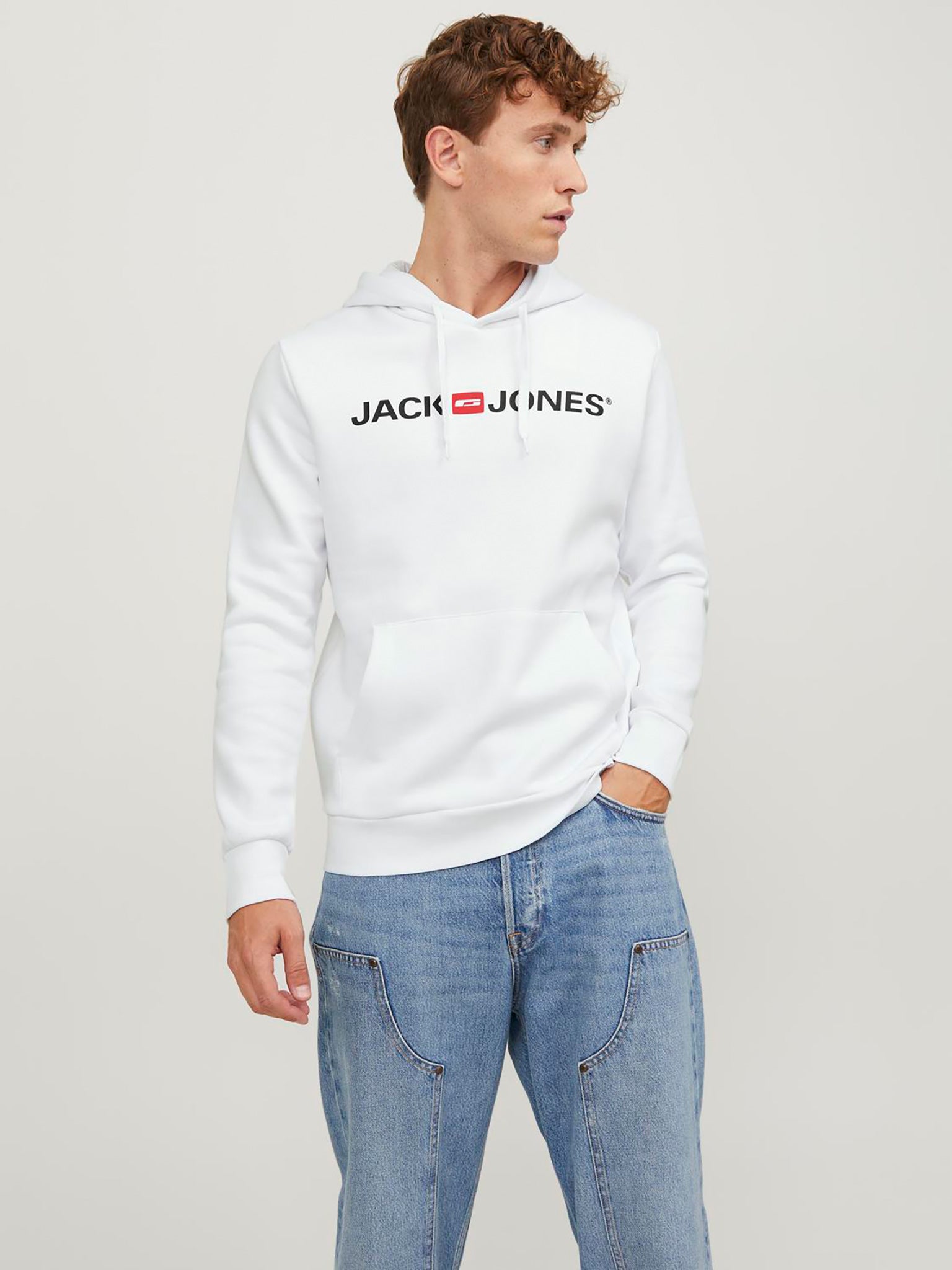 Ανδρική μπλούζα φούτερ JJECORP OLD LOGO SWEAT HOOD NOOS 12137054 | 12137054