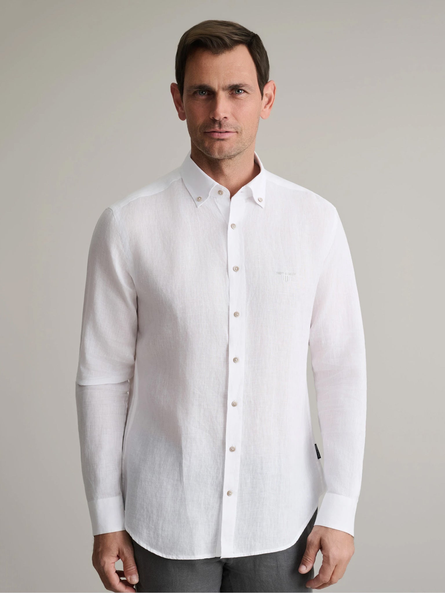 Ανδρικό πουκάμισο white 24NG.BX153/1B.4 | 24NG.BX153/1B.4