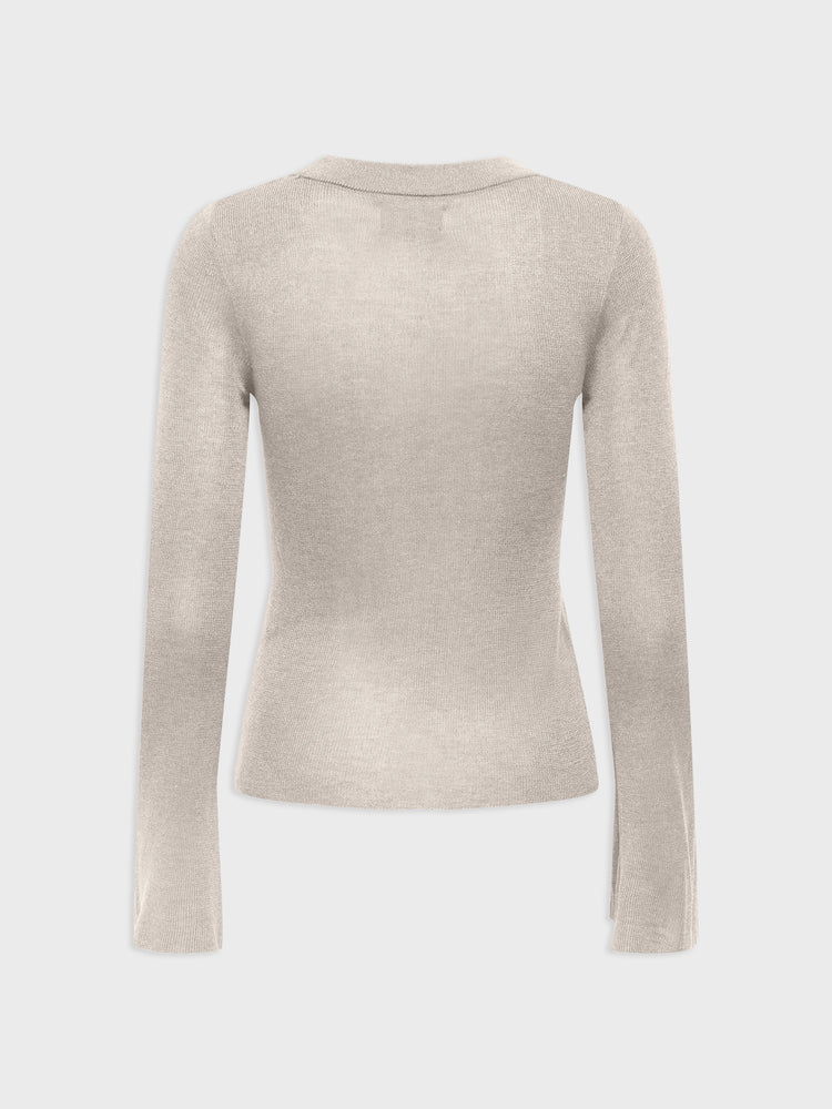 Γυναικεία μπλούζα ψιλή πλέξη ONLTARA LS RIB O-NECK CC KNT 15350696 | 15350696