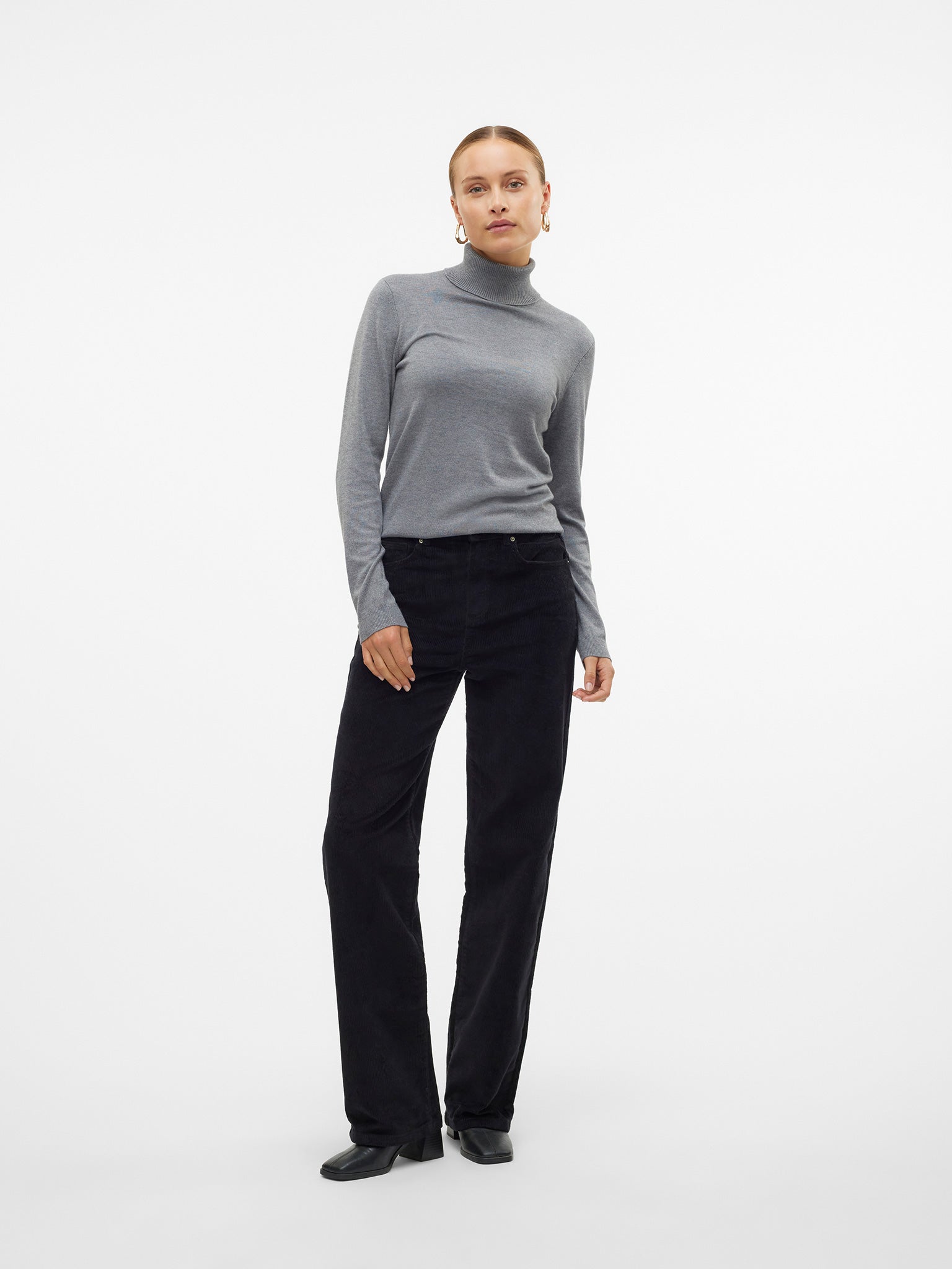 Γυναικείο παντελόνι κοτλέ VMTESSA HR WIDE CORDUROY PANTS 10315350 | 10315350