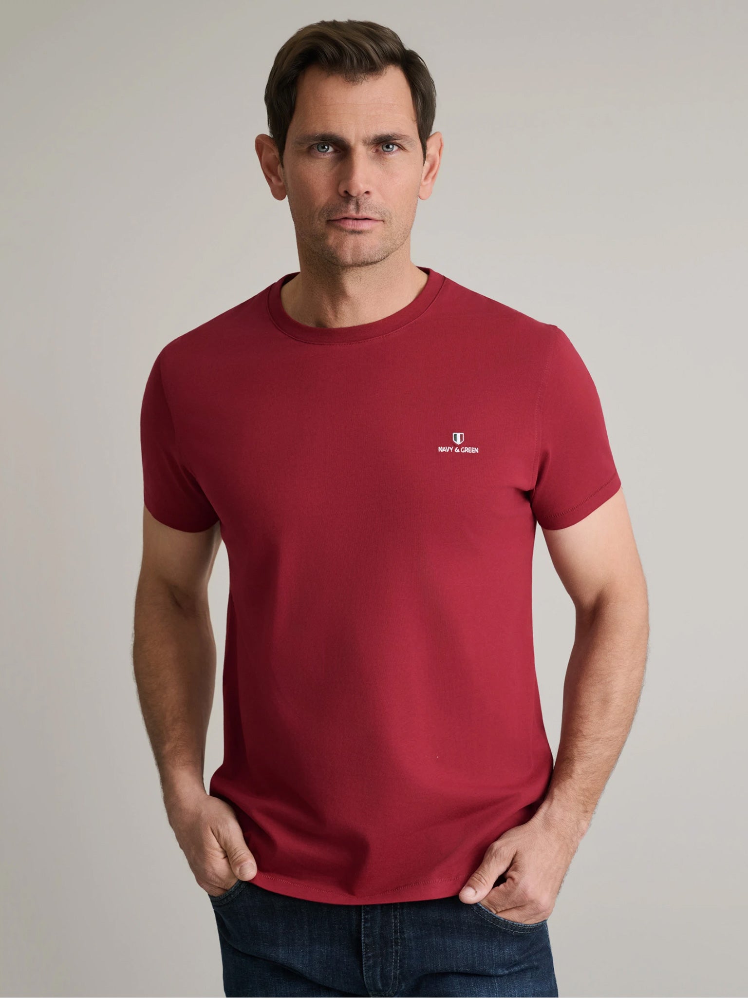 Ανδρικό t-shirt merlot 24MO.001/P.3 | 24MO.001/P.3
