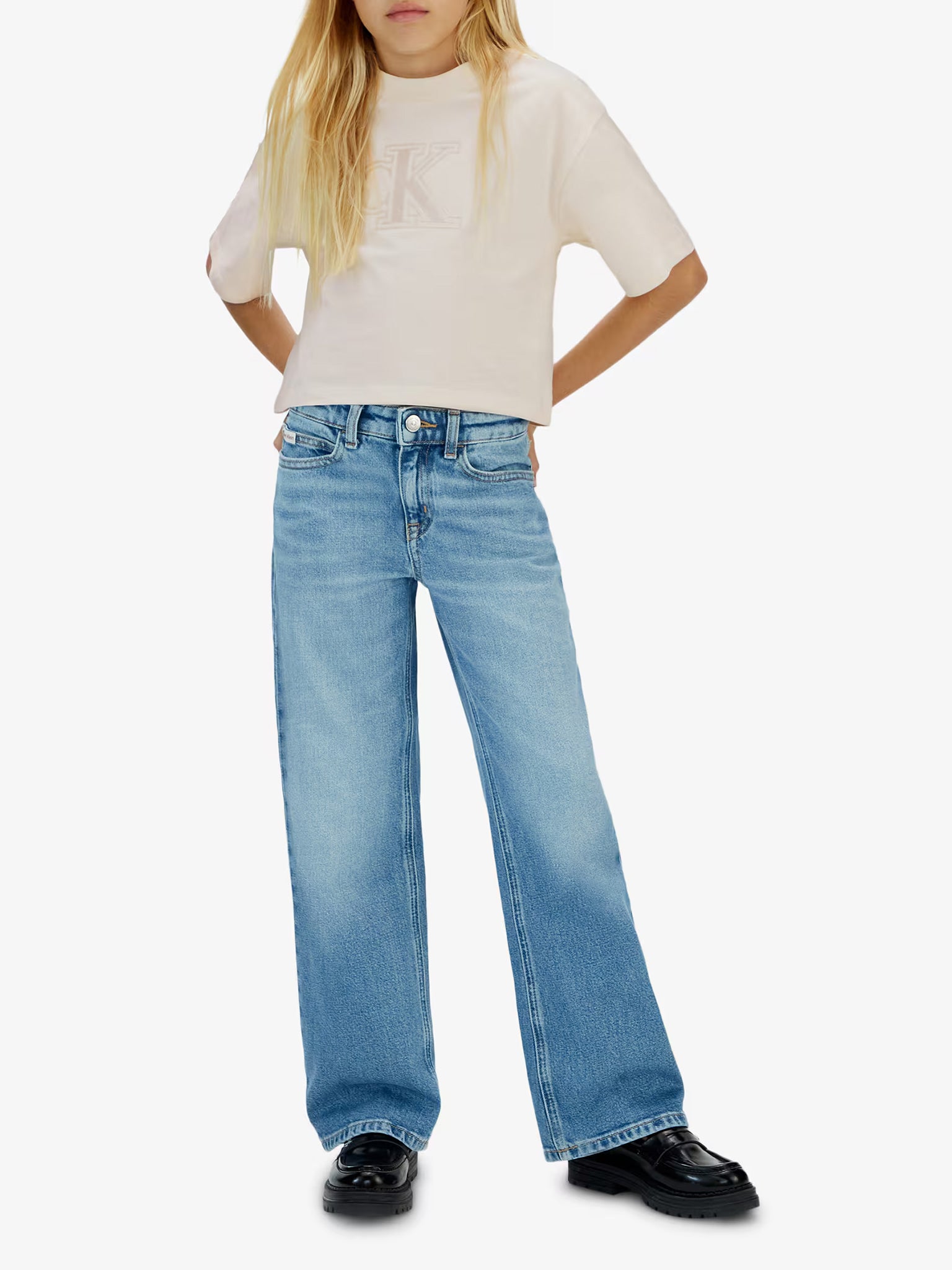 Παιδική μπλούζα VELVET MONOGRAM BOXY S/S T-SHIRT IG0IG03062PGB | IG0IG03062PGB