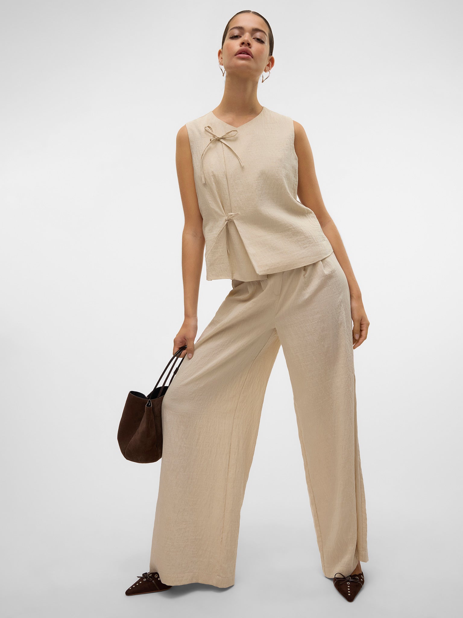 Γυναικεία παντελόνα VMFEA MW PALAZZO PANTS 10326937 | 10326937