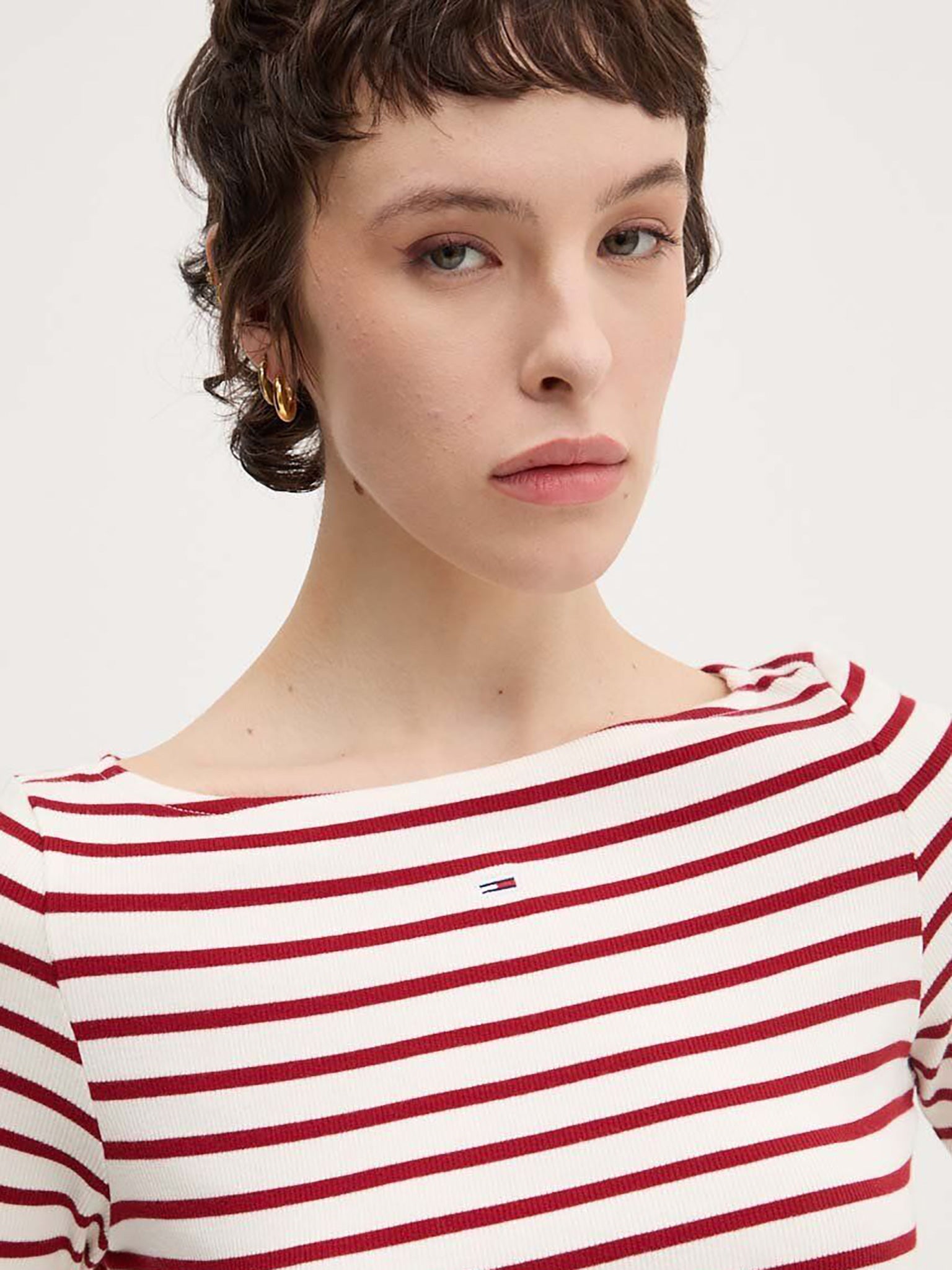 Γυναικεία μπλούζα ριπ TJW BRETON STRIPE LS DW0DW19817XIT | DW0DW19817XIT