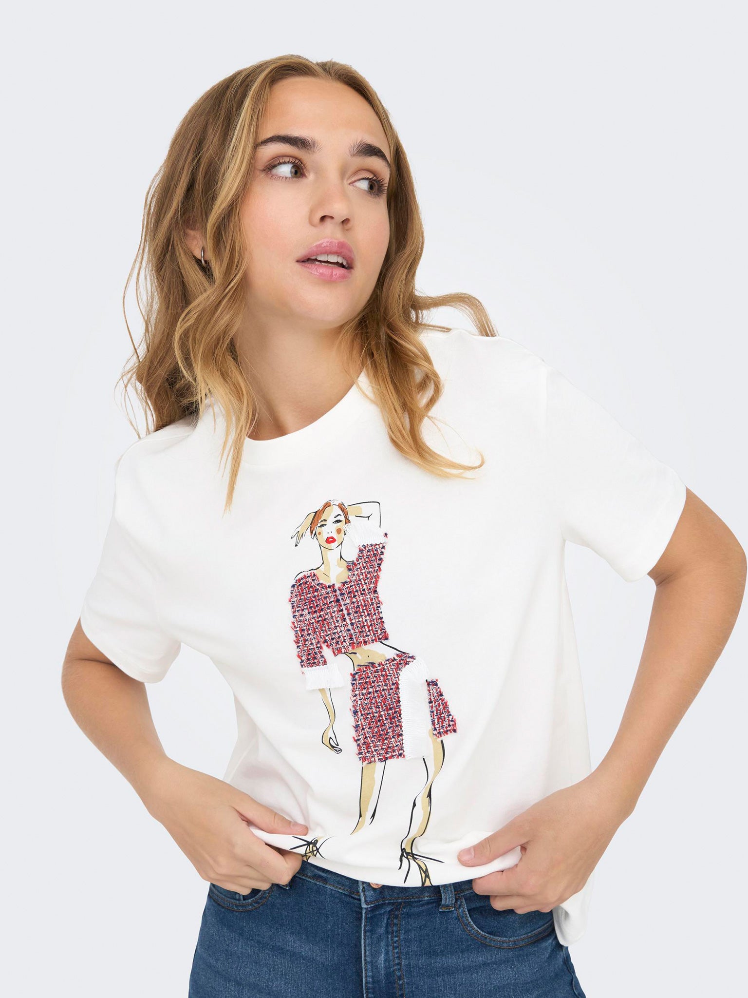 Γυναικείο t-shirt ONLMOLLY S/S LADIES TOP BOX JRS 15318107 | 15318107