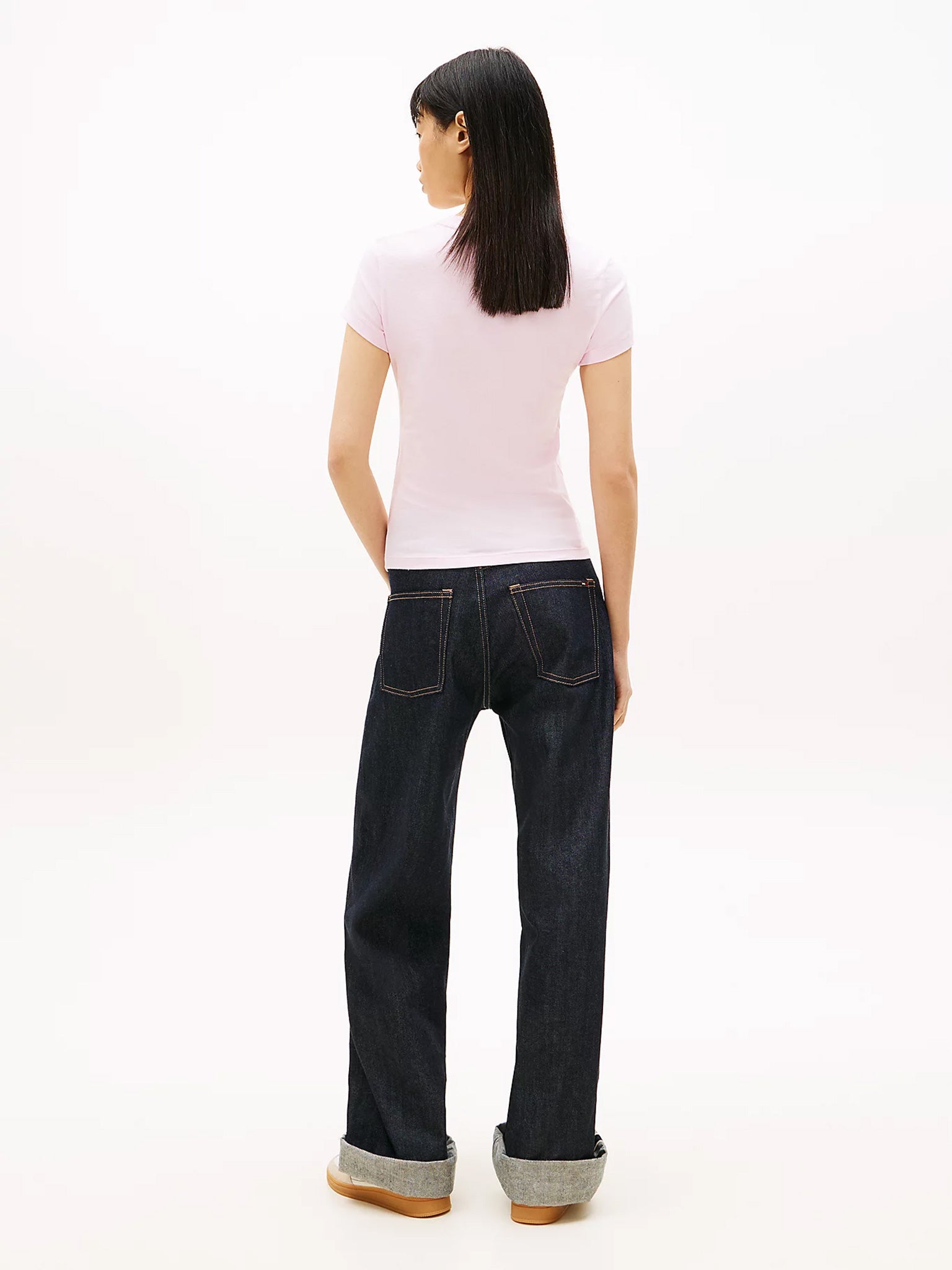Γυναικείο t-shirt TJW SLIM WAVY FLAG TEE EXT DW0DW22781TN9 | DW0DW22781TN9