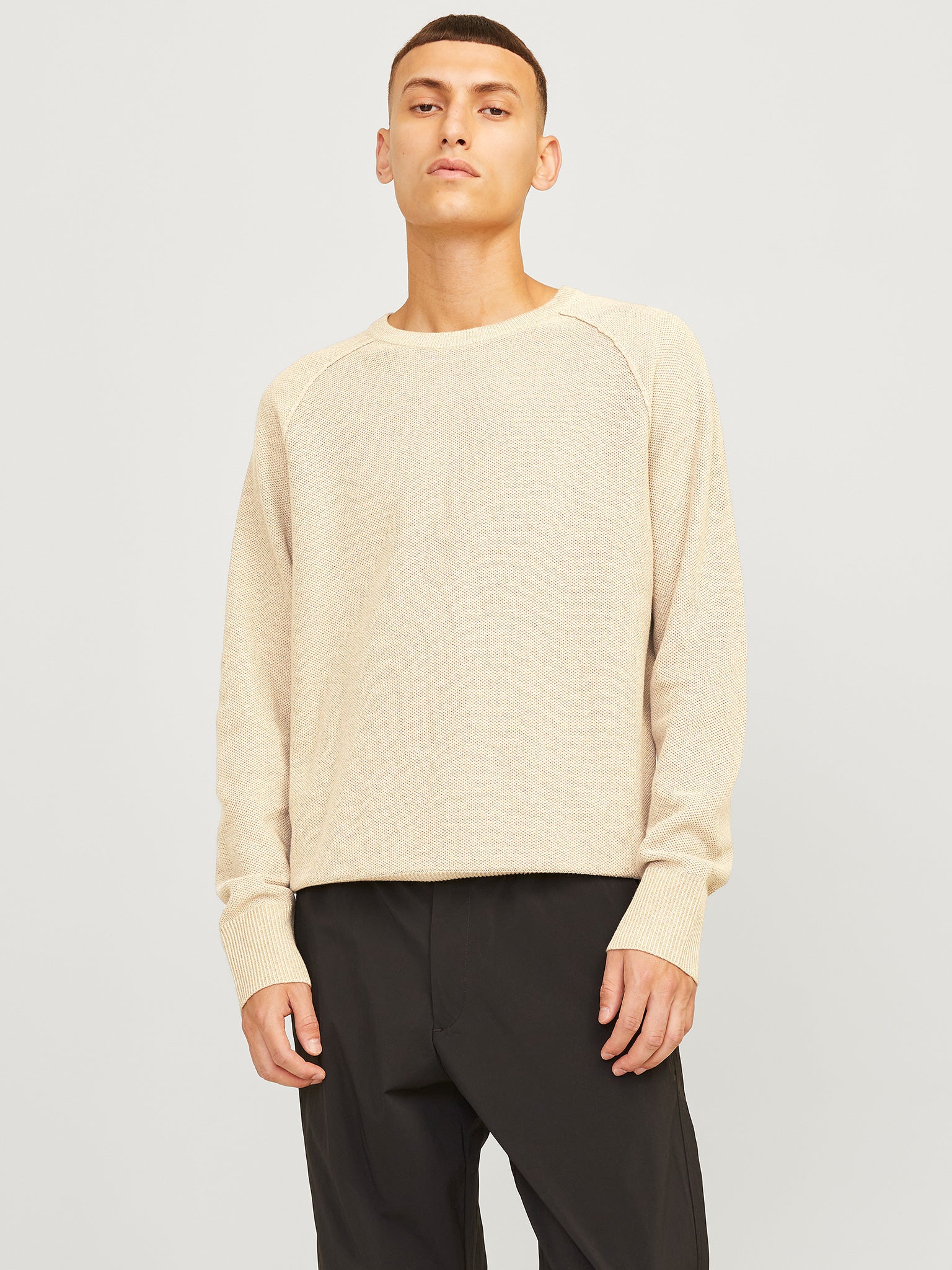 Ανδρική μπλούζα πλεκτή JCOMASON KNIT CREW NECK 12264525 | 12264525