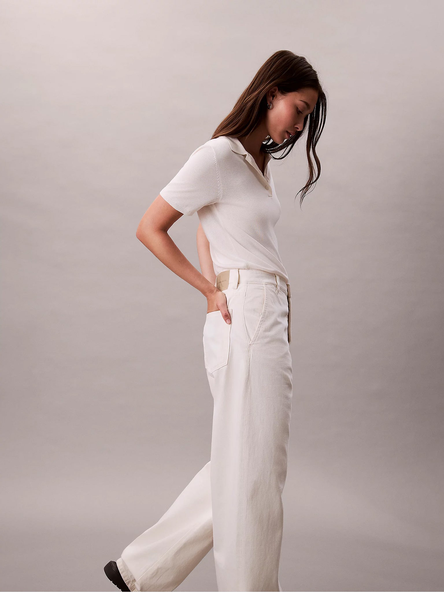 Γυναικείο παντελόνι τζιν TROUSER BARREL ECRU LV047C795GYN0 | LV047C795GYN0