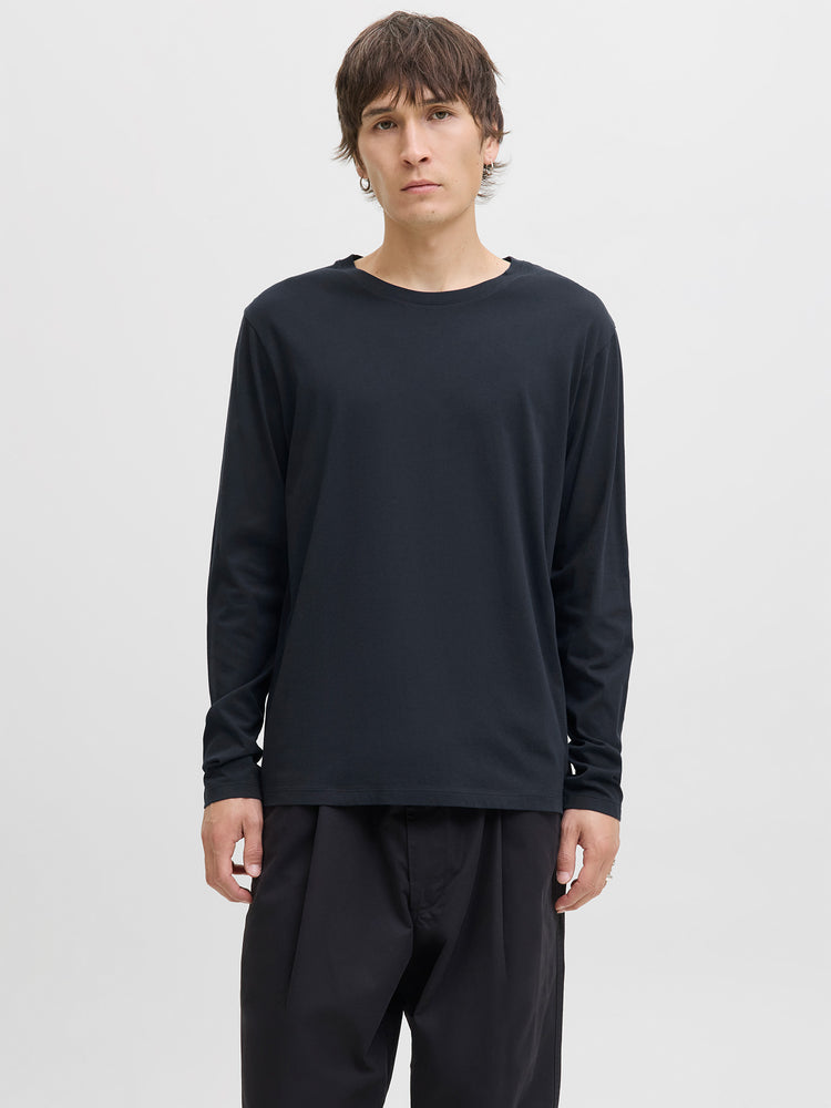 Ανδρική μπλούζα JJEORGANIC BASIC TEE LS O-NECK NOOS 12279538 | 12279538