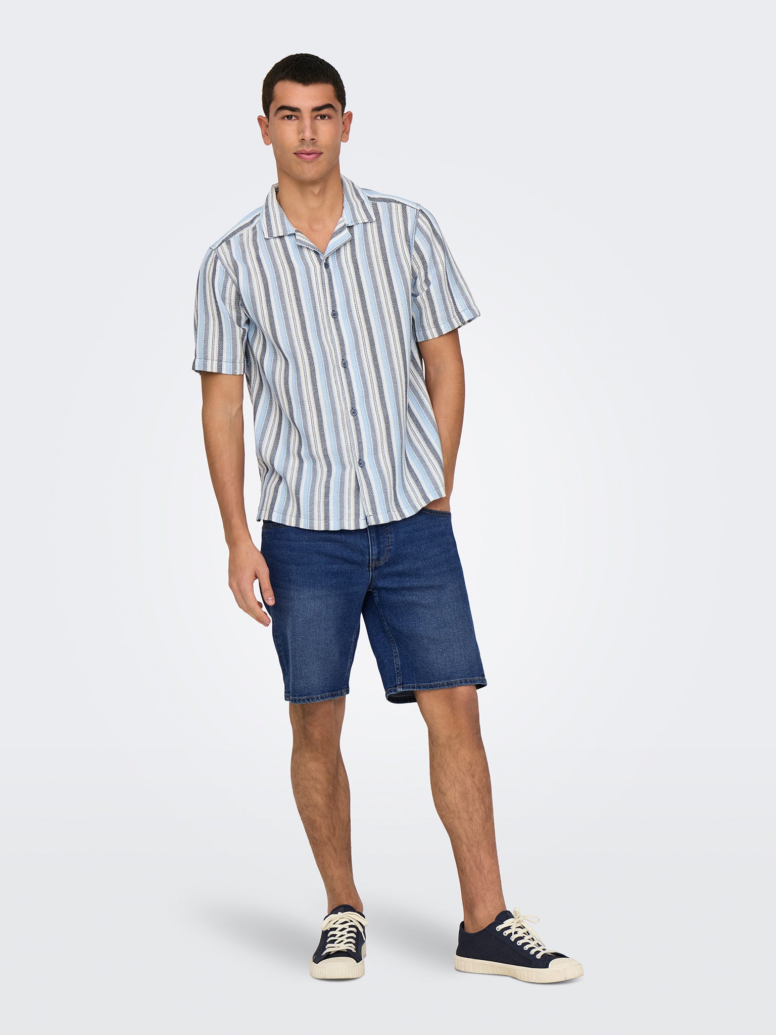 Ανδρική βερμούδα τζιν ONSWEFT BOX PIM DNM SHORTS 22032927 | 22032927