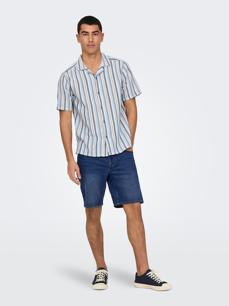 Ανδρική βερμούδα τζιν ONSWEFT BOX PIM DNM SHORTS 22032927 | 22032927