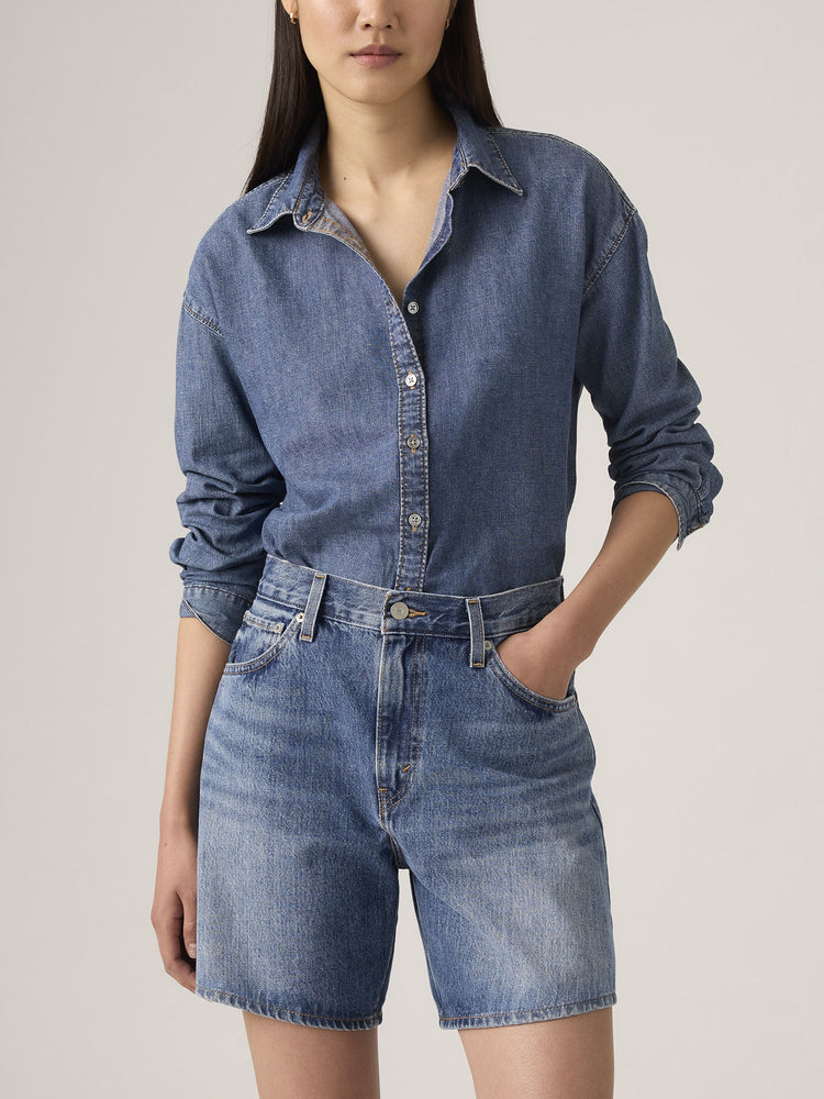 Γυναικείο σορτς τζιν σκούρο | A93110005