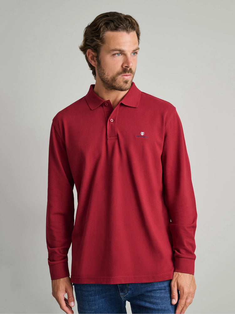 Ανδρική μπλούζα polo merlot 24GE.500.8 | 24GE.500.8