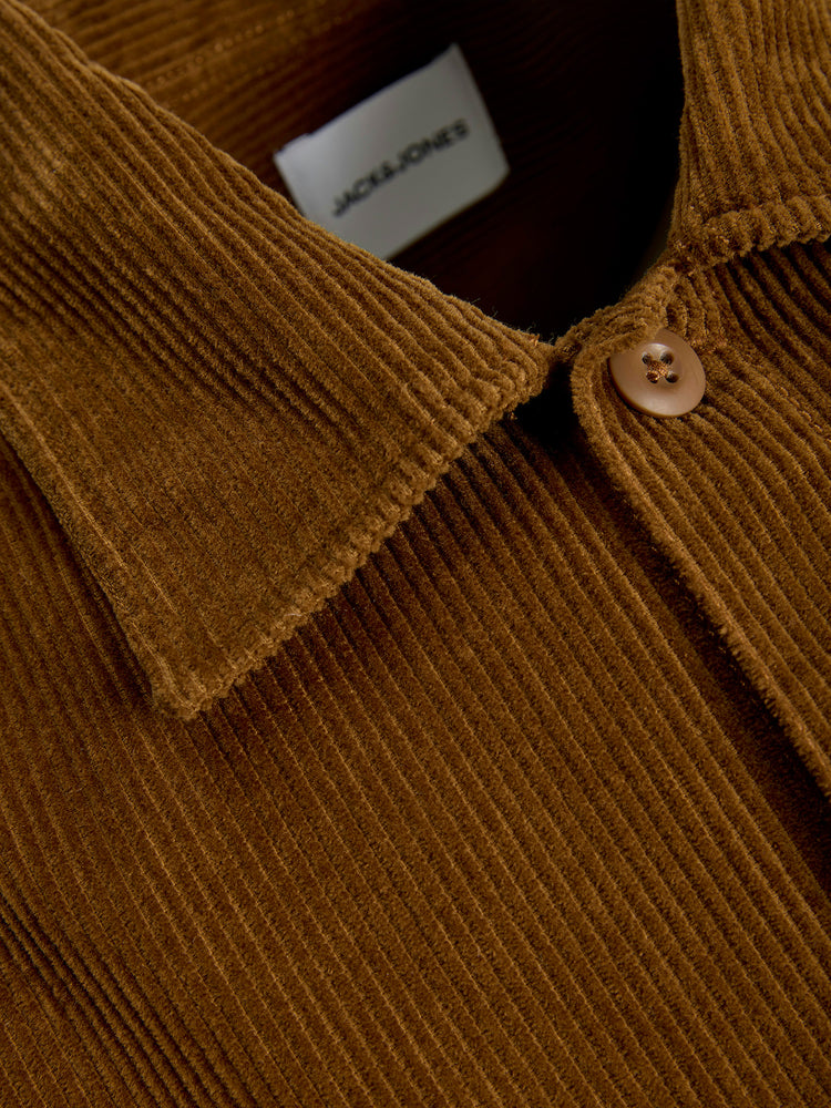 Ανδρικό πουκάμισο κοτλέ JJEPERFECT CORDUROY OVERSHIRT LS SN 12278825 | 12278825