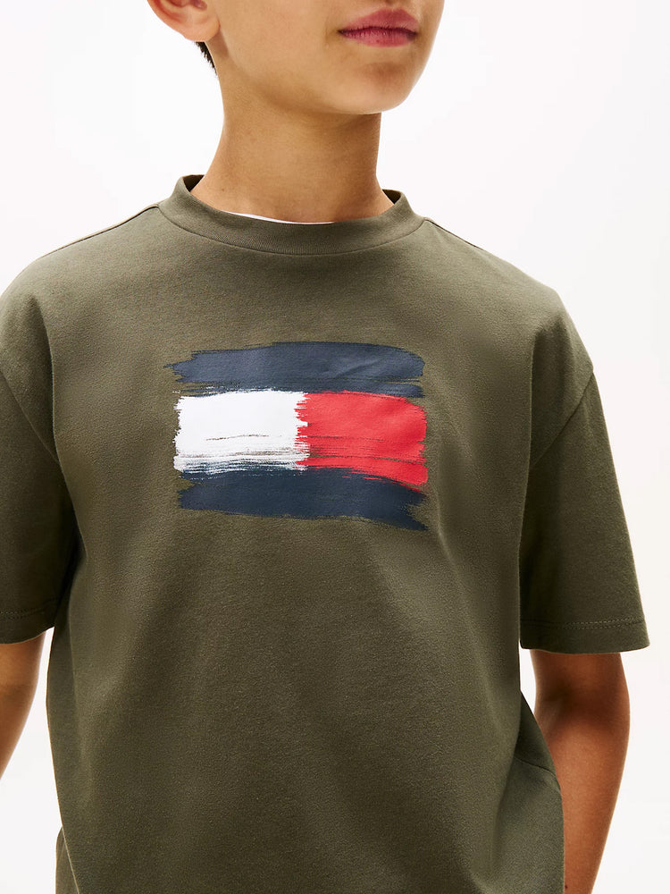 Παιδική μπλούζα μακό FLAG ARCHIVE TEE SS KB0KB10111MRH | KB0KB10111MRH
