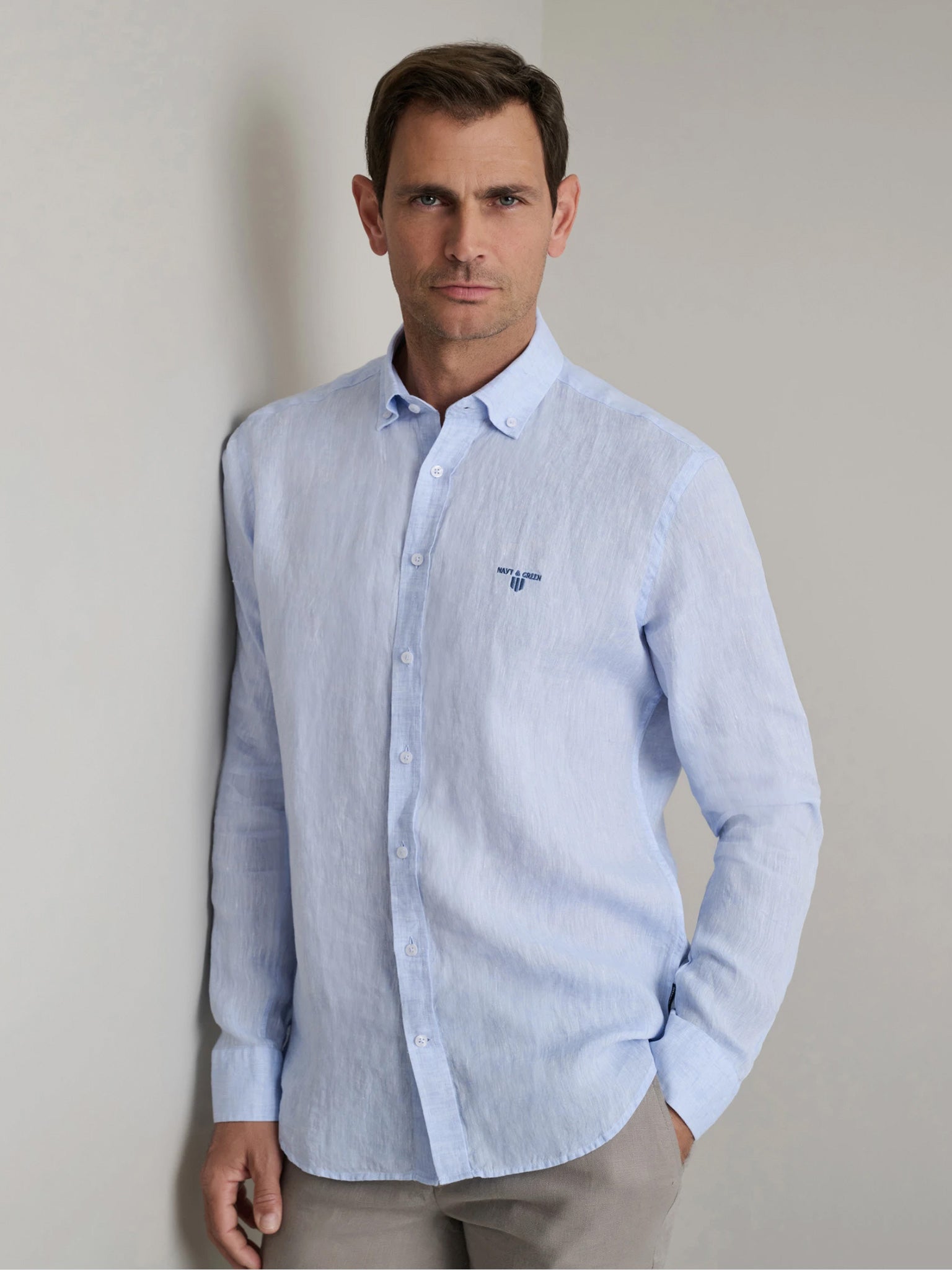 Ανδρικό πουκάμισο light sky blue 24NG.BX153/1B.4 | 24NG.BX153/1B.4