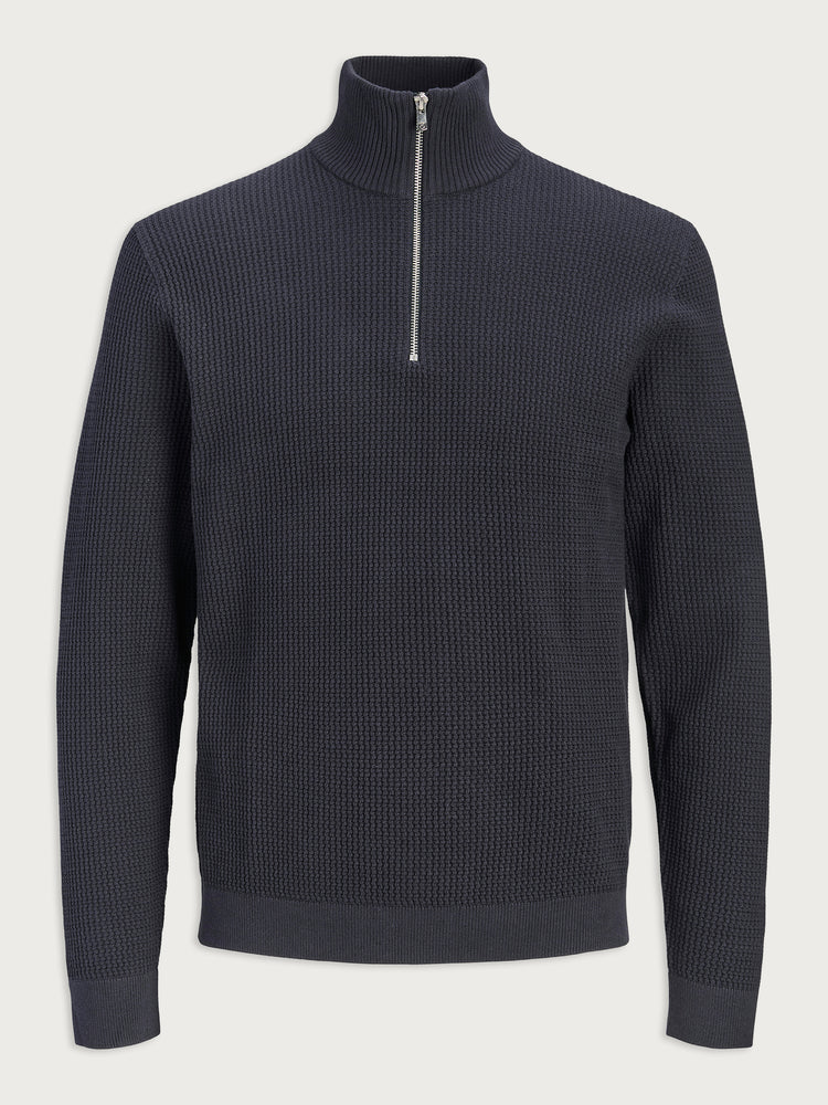 Ανδρική μπλούζα πλεκτή JPRBLUSTANLEY KNIT HALF ZIP 12305683  | 12305683