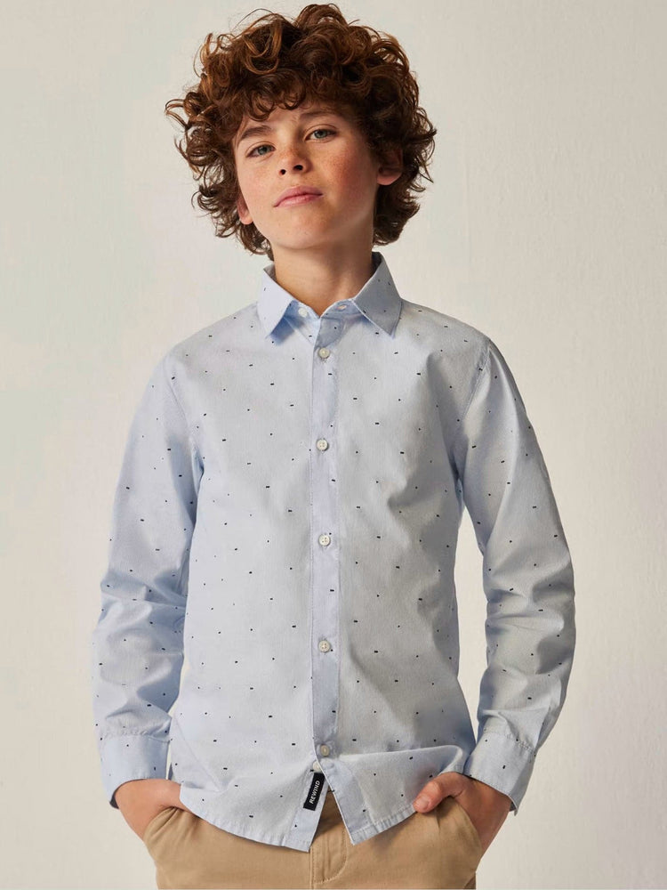 Εφηβικό πουκάμισο σταμπωτό βαμβάκι BCI 13-07187-048 | 13-07187-048