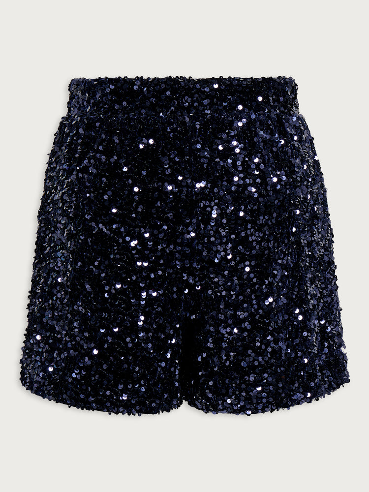 Γυναικείο σορτς με παγιέτα ONLCONFIDENCE NEW SEQUINS SHORTS JRS 15360164 | 15360164