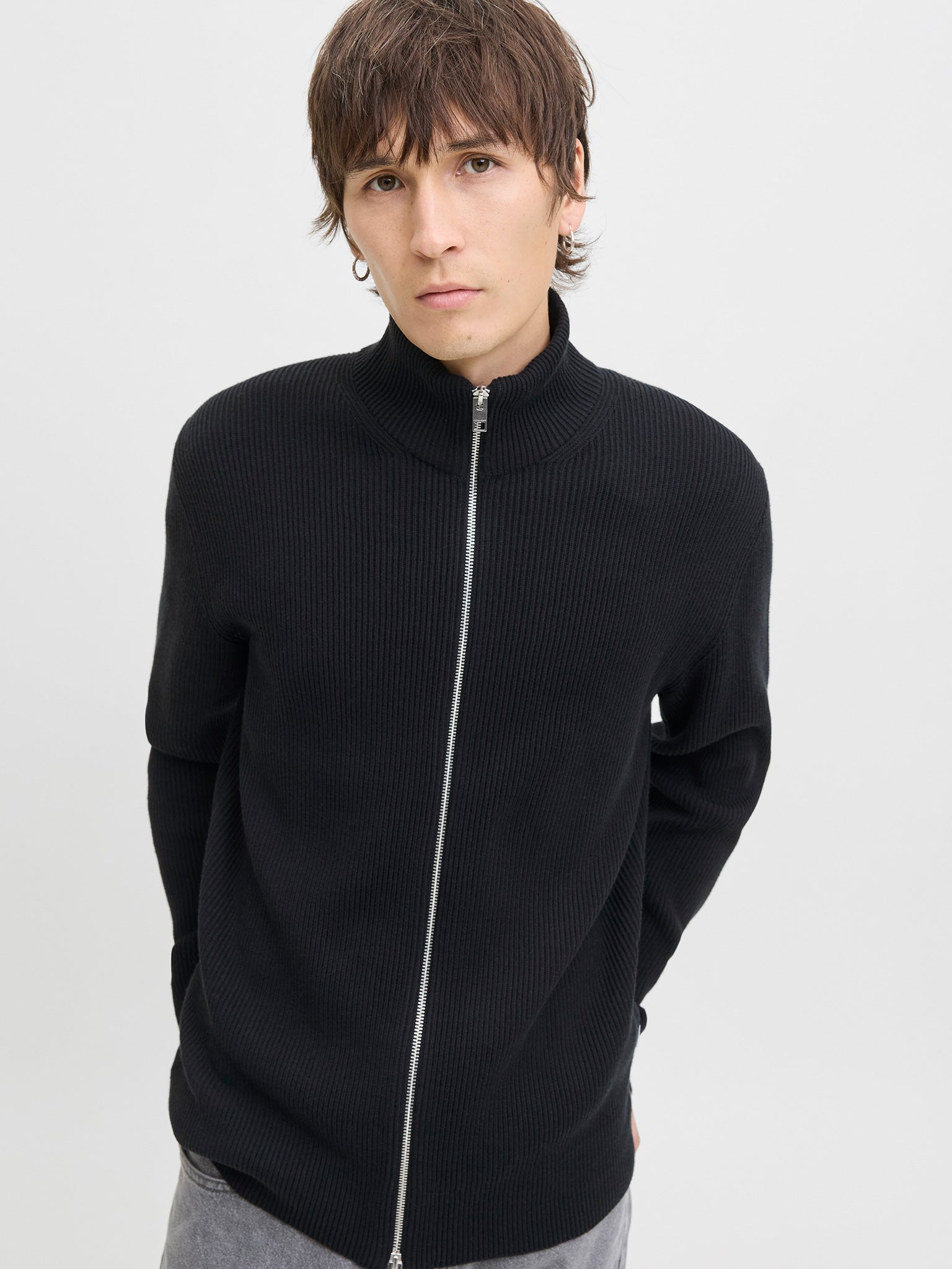 Ανδρική ζακέτα πλεκτή JJEPERFECT KNIT ZIP CARDIGAN 12279409 | 12279409
